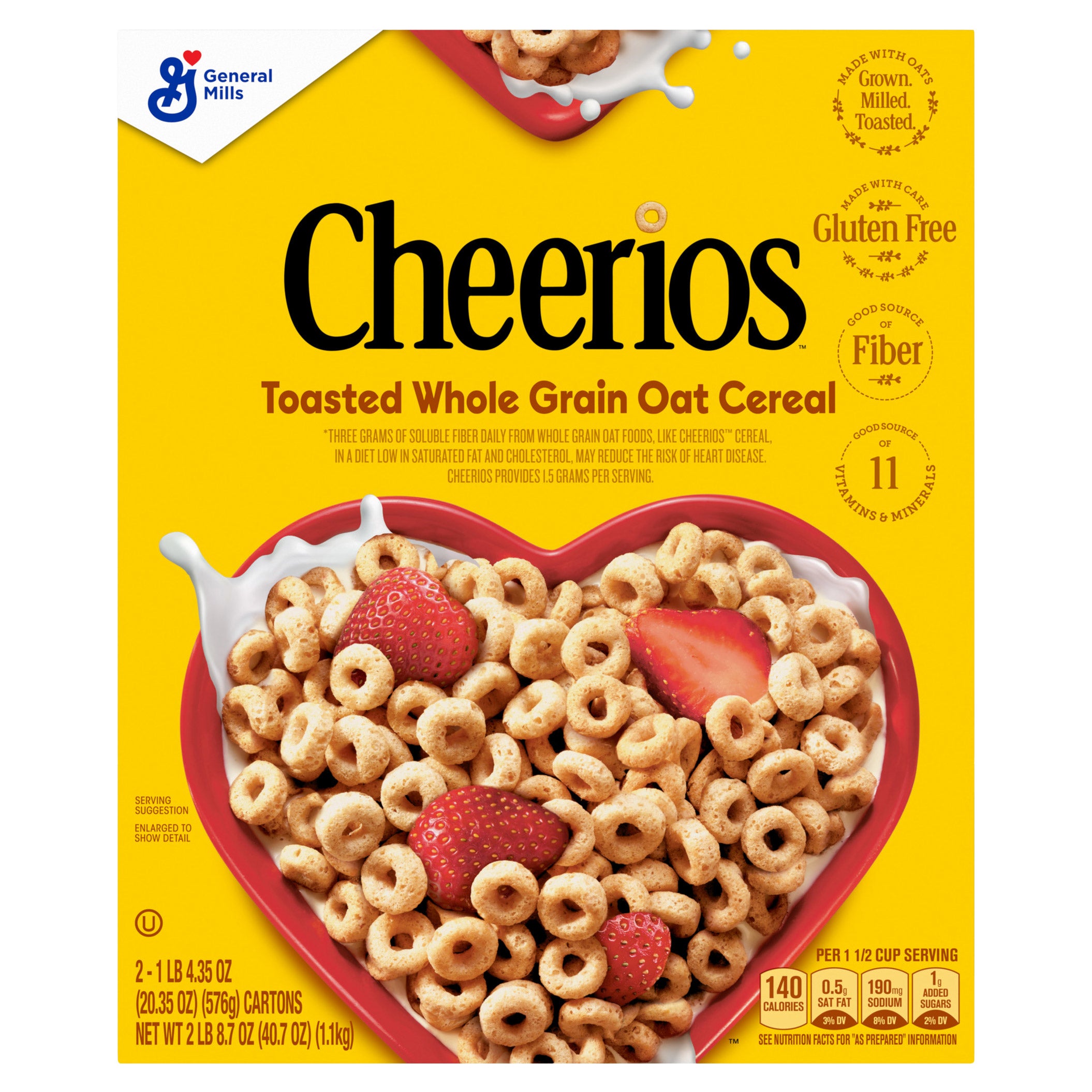 General Mills, Cheerios Cereal, 20.35 oz, 2-Count
