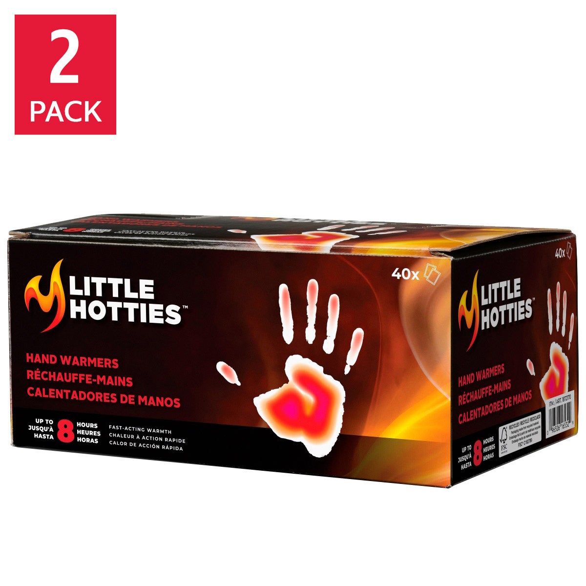 Little Hotties Hand Warmers, 80-pairs, 2-pack