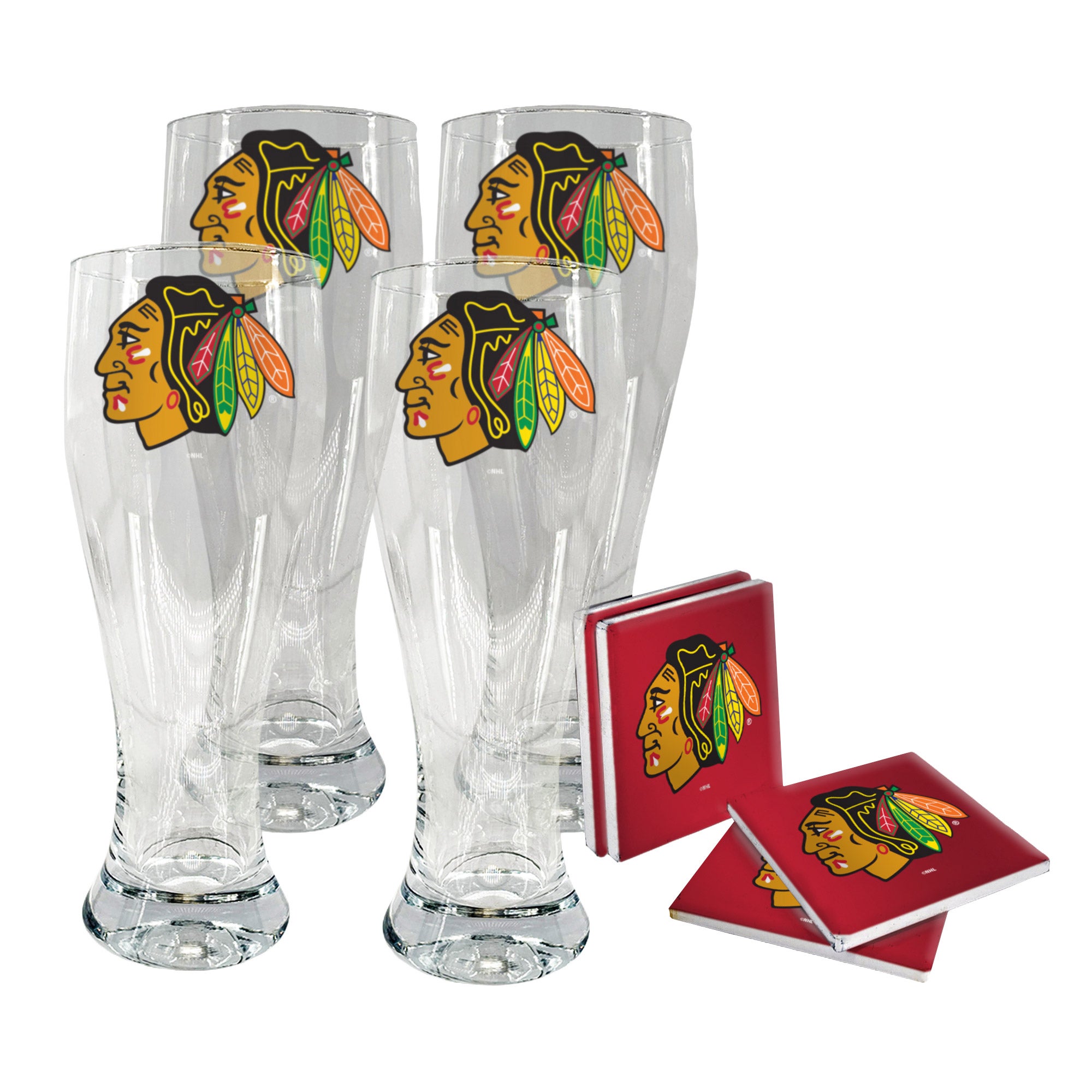 NHL Pilsner & Coaster Set