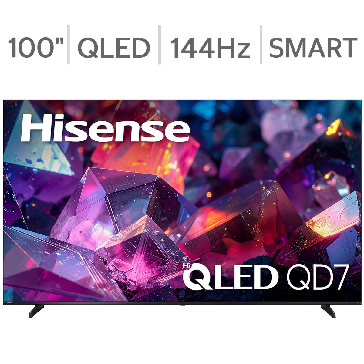 Hisense 100" Class - QD7 Series - 4K Hi-QLED Smart TV - Allstate 3-Year Protection Plan Bundle Included for 5 Years of Total Coverage*