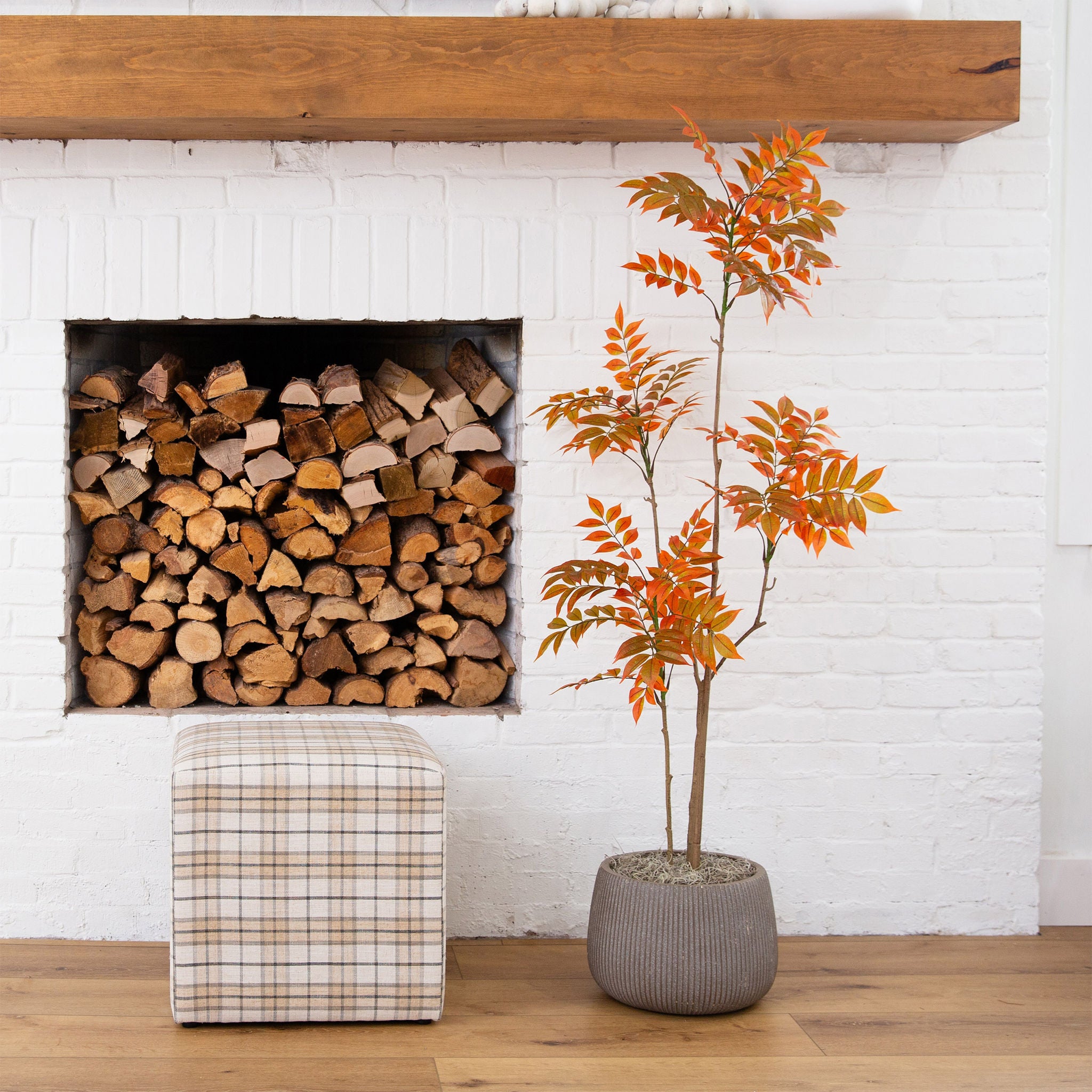 Faux 5’ Autumn Sumac Tree