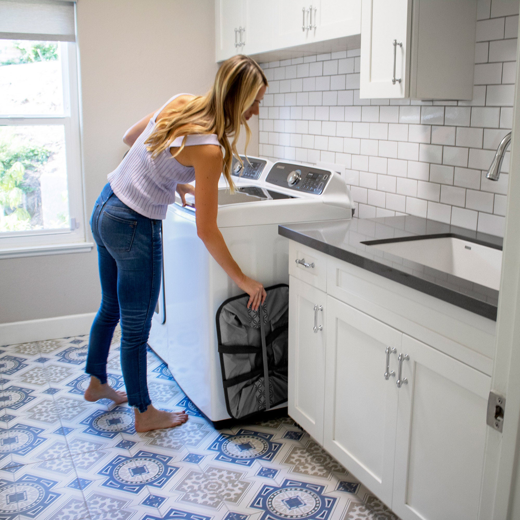 CleverMade 2-pack Collapsible Laundry Basket Tote