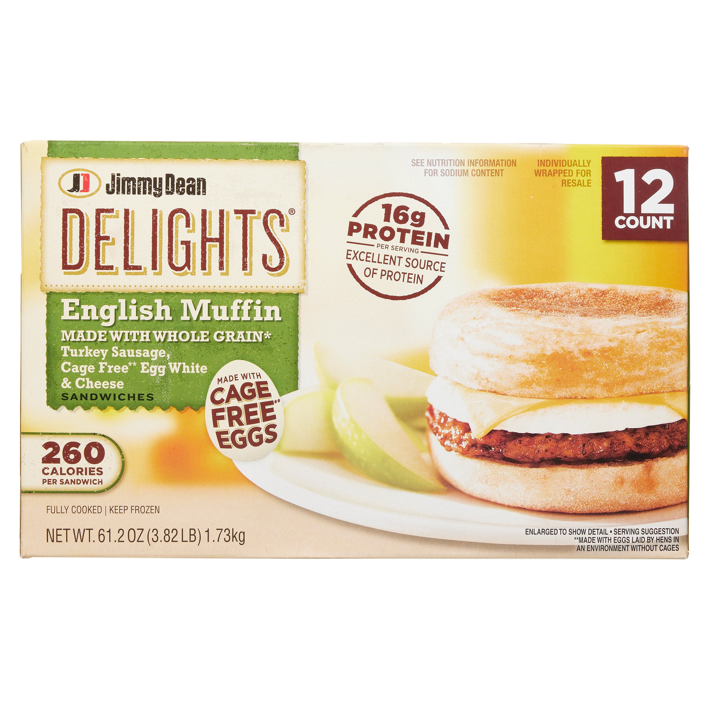 Jimmy Dean Delights English Muffins, 5.1 oz, 12-count