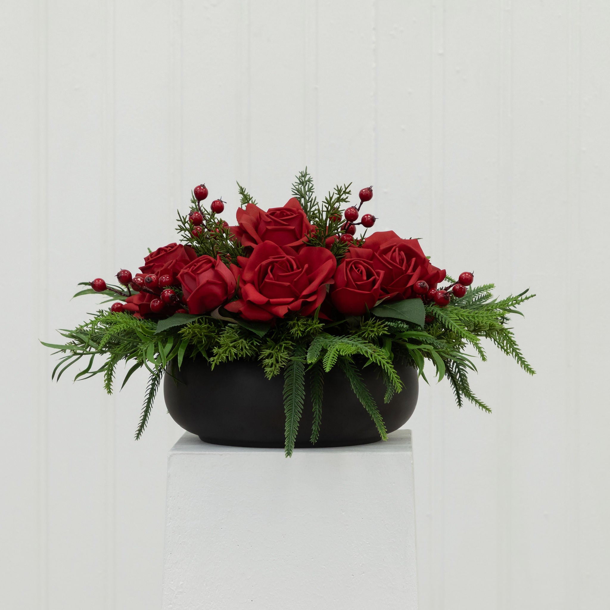 Faux 12" Rose Centerpiece