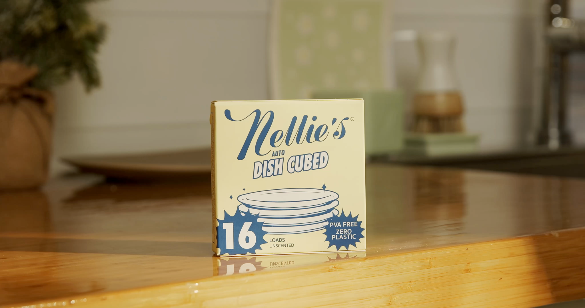 Nellie's Auto Dishwasher Cubes, Unscented, 128-count