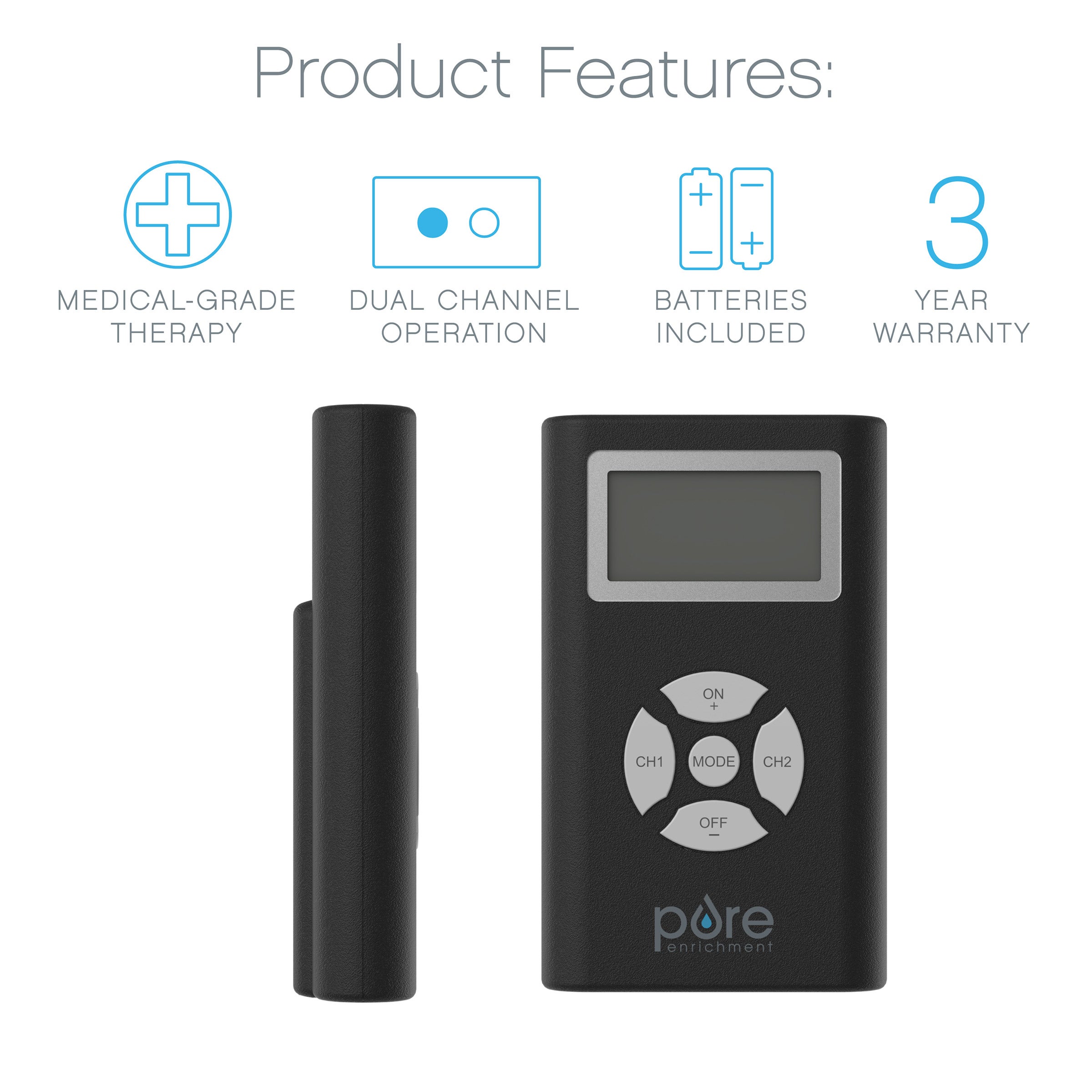 Pure Enrichment PurePulse DUO TENS/EMS Bundle