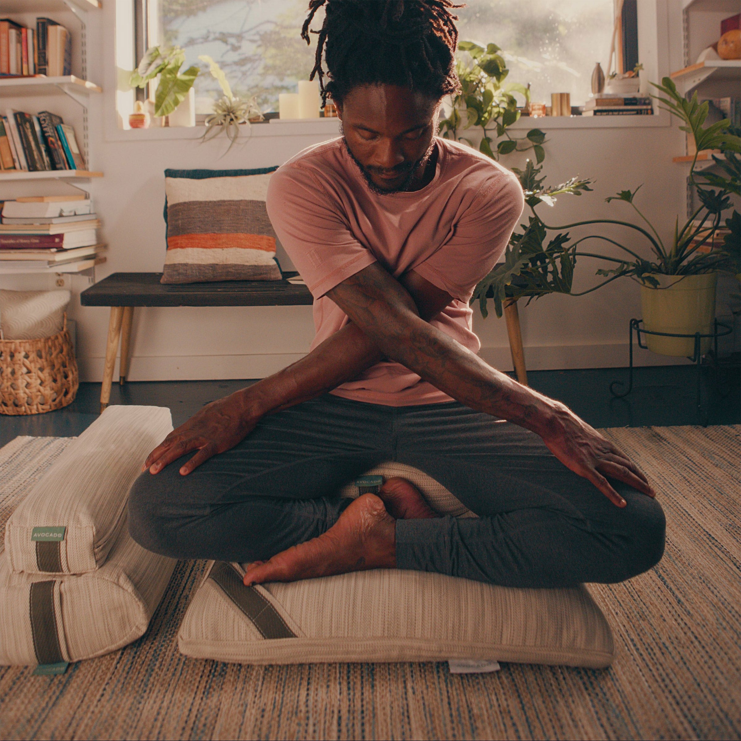 Avocado Buckwheat Meditation Cushion