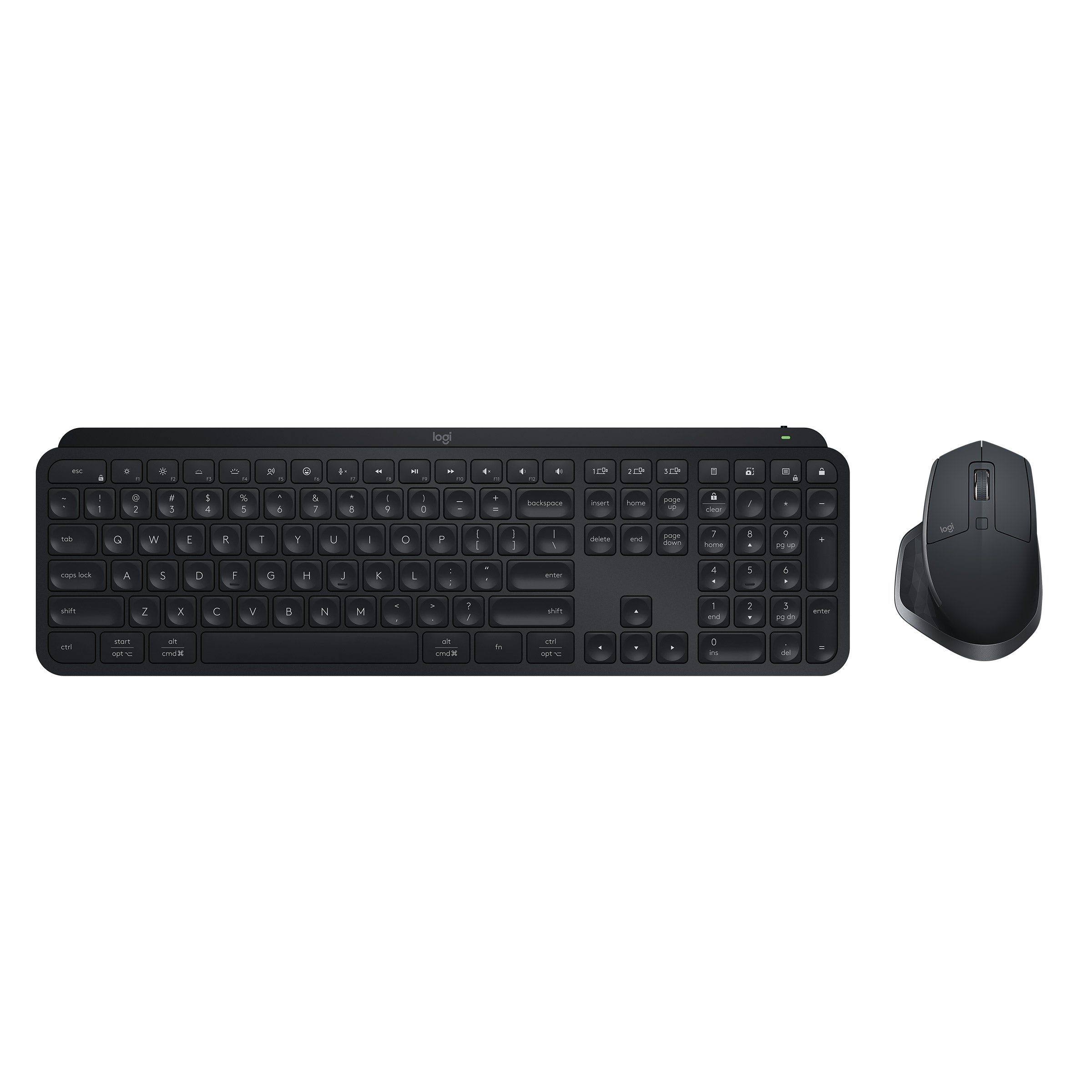 Logitech MX Master Keyboard Combo - MX Keys Wireless Keyboard & MX Master 2S Wireless Mouse