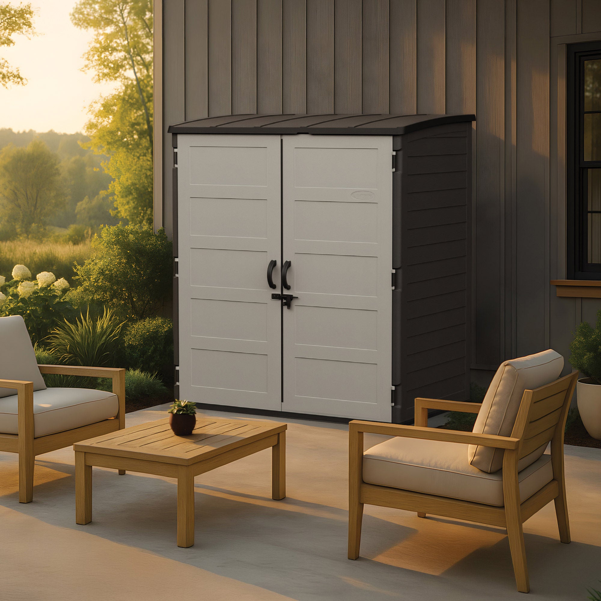 Suncast 6' x 4' Vertical Storage Shed