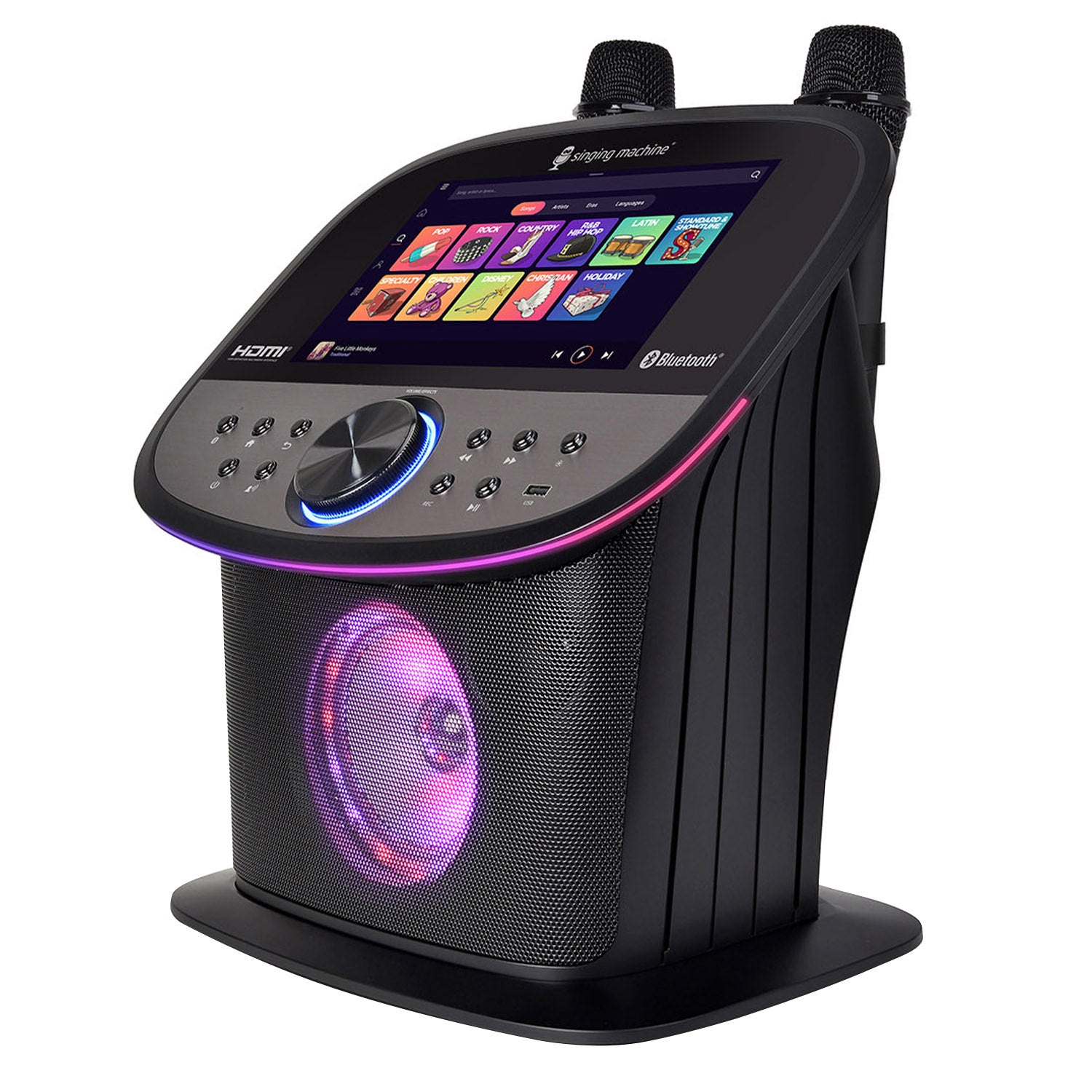 Singing Machine Platinum KARAOKE - Premium Wi-Fi Karaoke Machine with Built-in Streaming Apps and Bluetooth