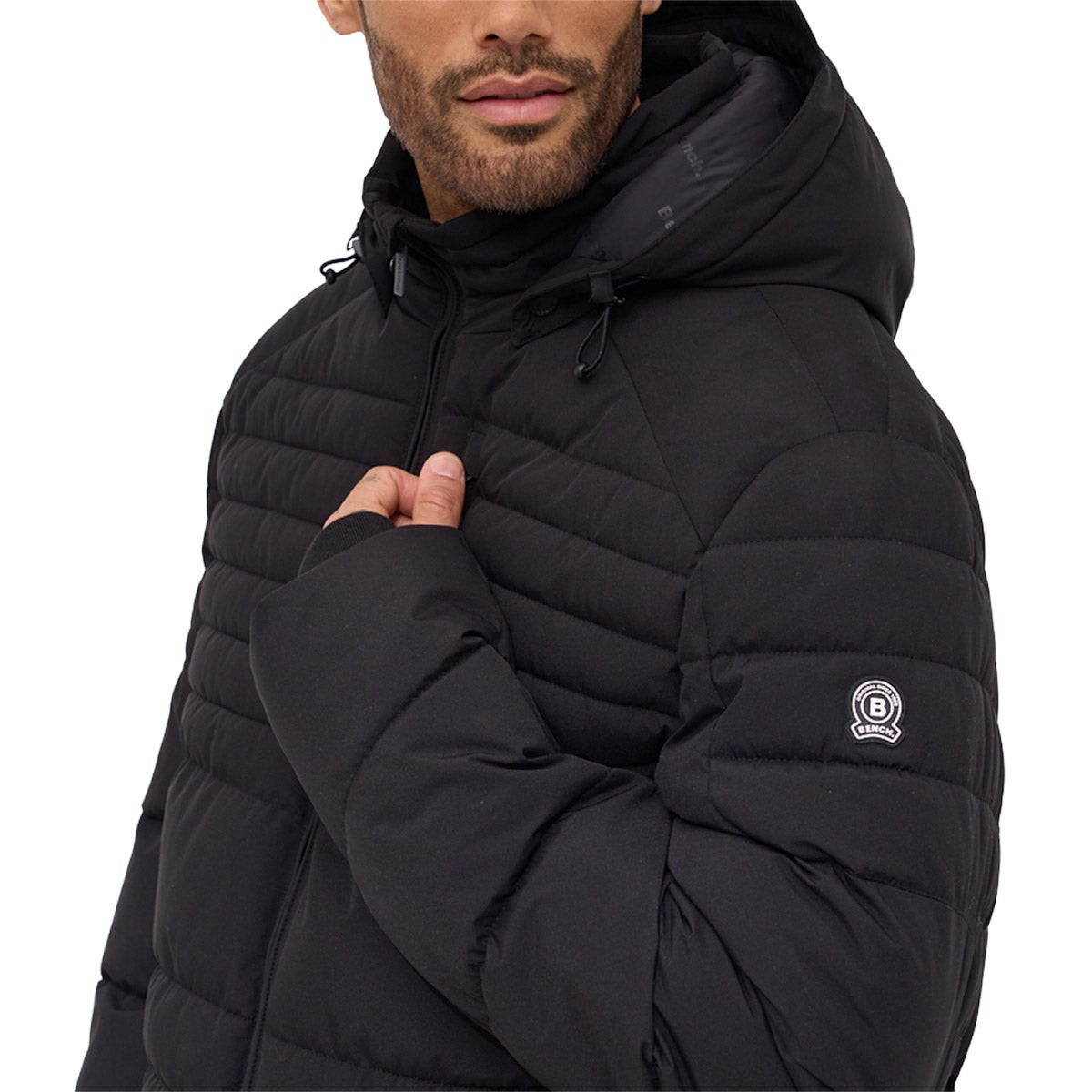 Bench. Men's Long Parka Jacket