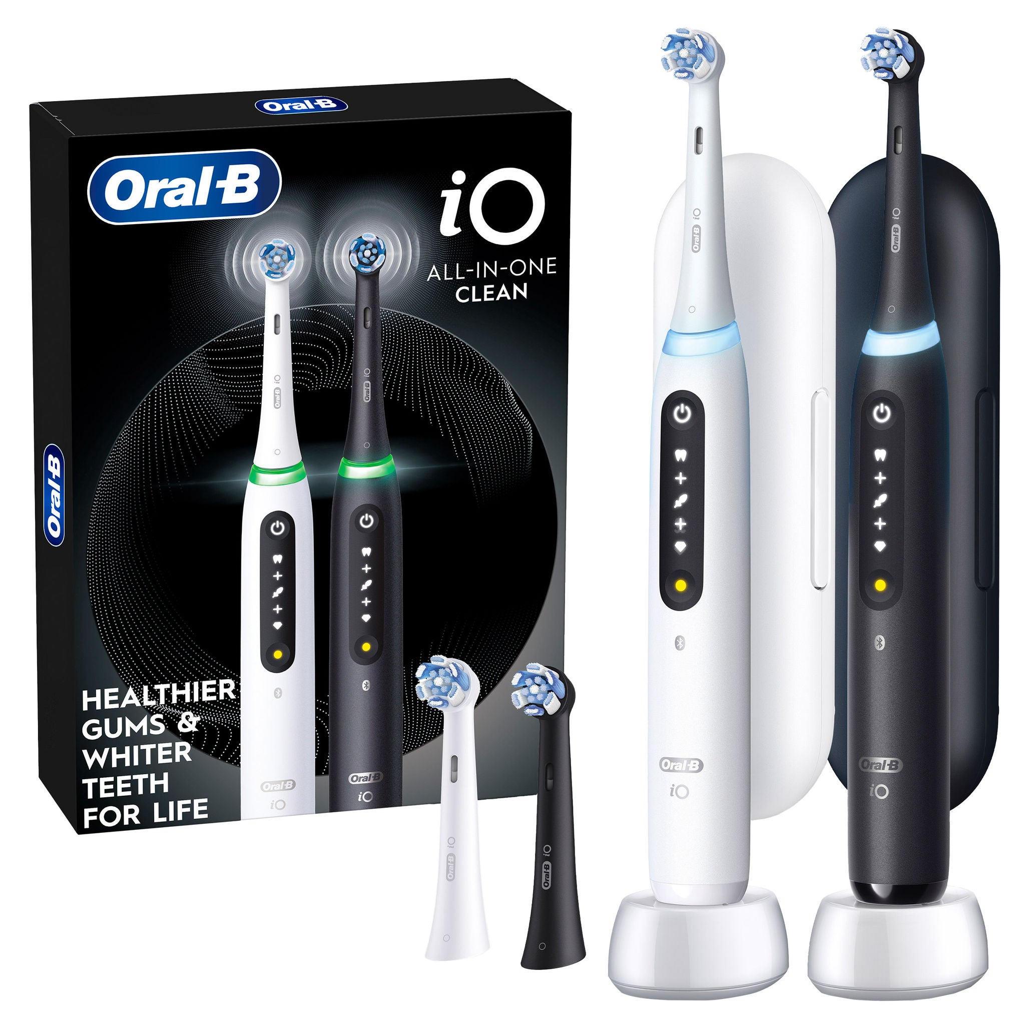Oral-B iO Series 5 All-in-One Clean Rechargeable Electric Toothbrush, 2-pack