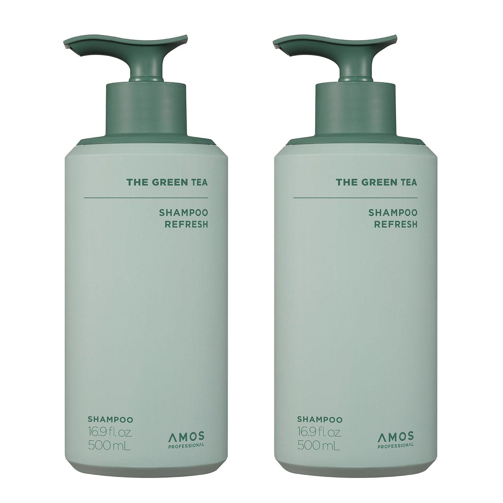 AMOS Professional Green Tea Shampoo, 16.9 fl oz, 2-pack