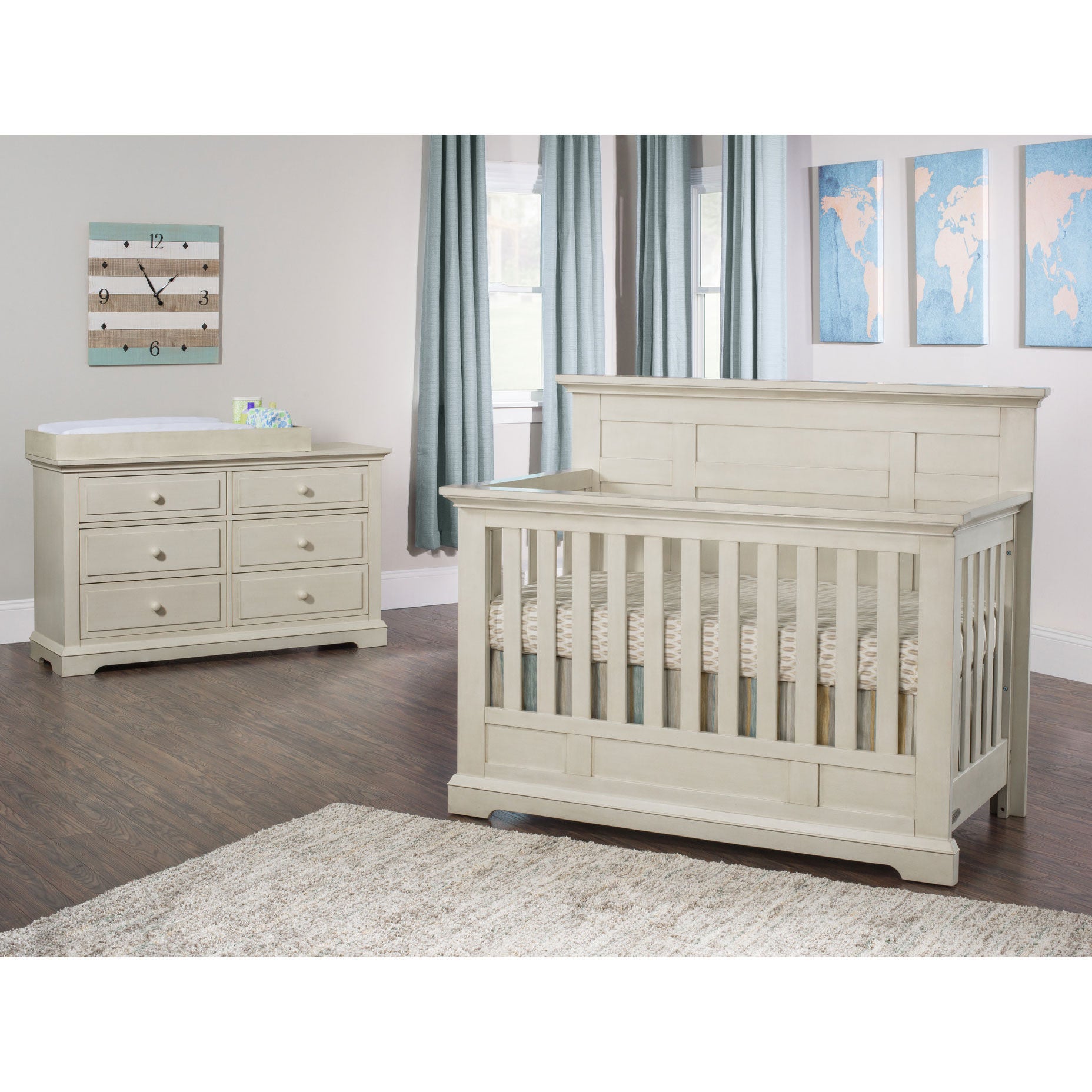 Addison Flat Top Crib 2-piece Nursery Collection