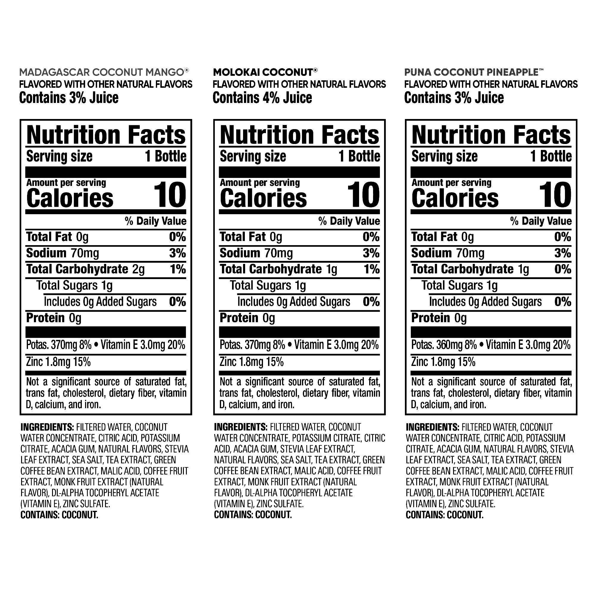 Bai Antioxidant Beverage, Variety Pack, 18 fl oz, 15-count
