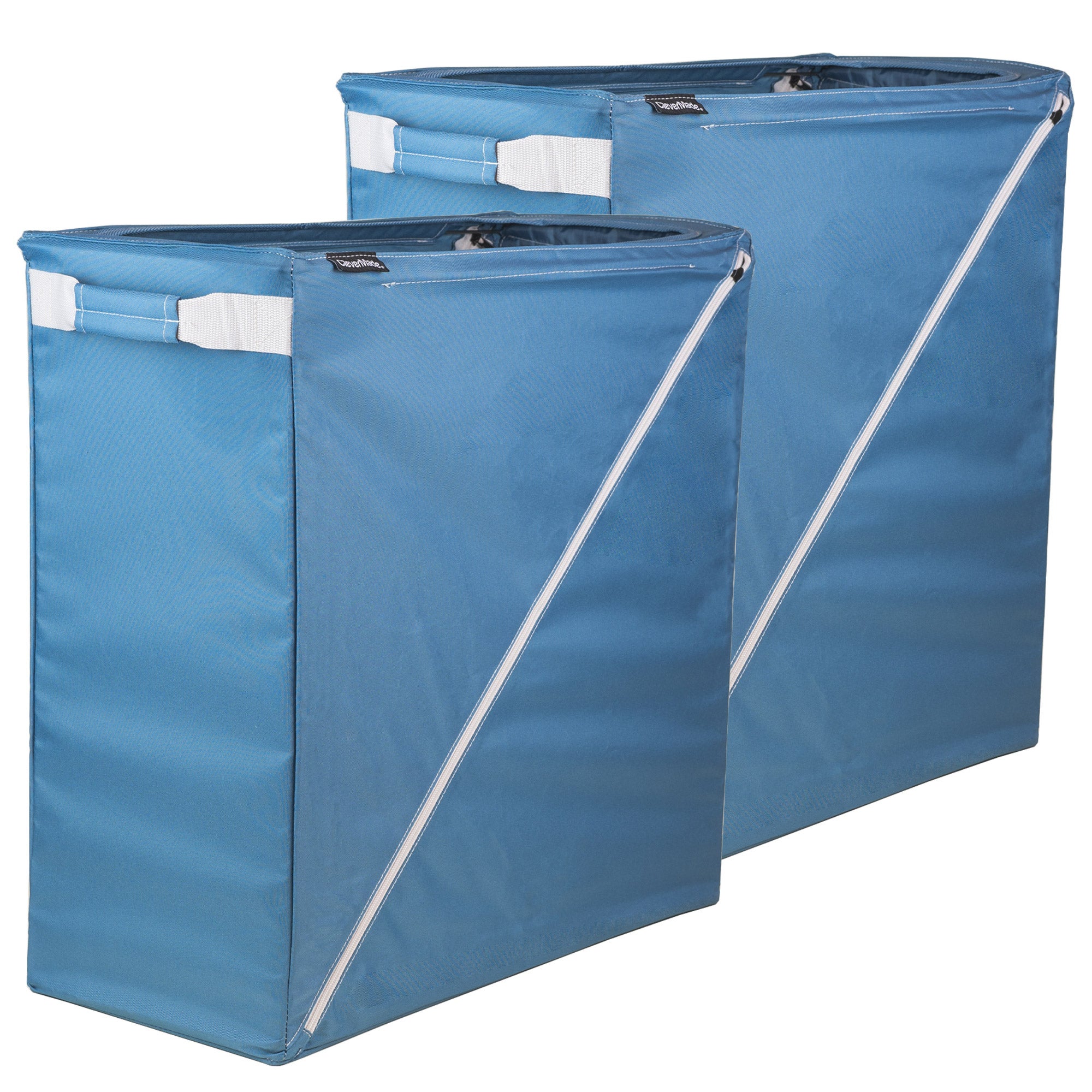 CleverMade Quick Zip Laundry Hamper, 2-pack