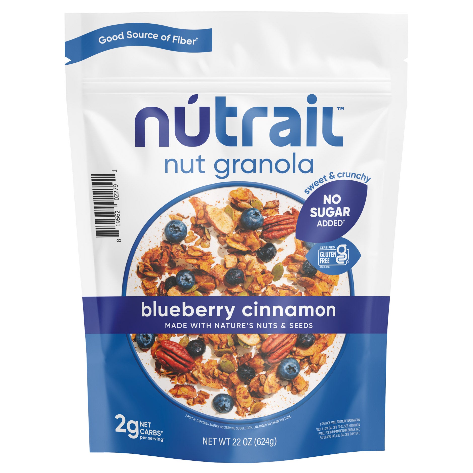 NuTrail Nut Granola, Blueberry Cinnamon, 22 oz