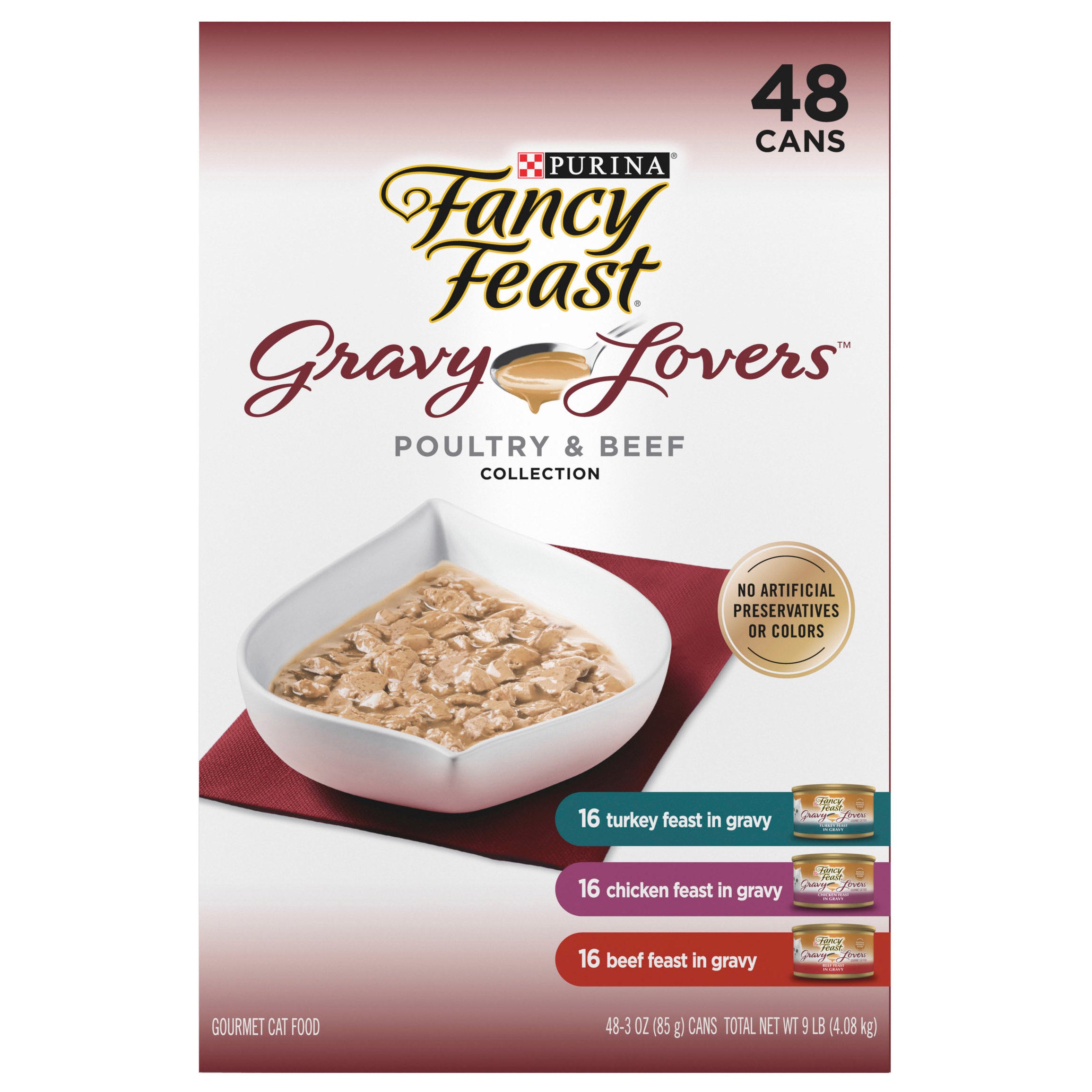 Purina Fancy Feast Gravy Lovers Variety Pack, 48-count