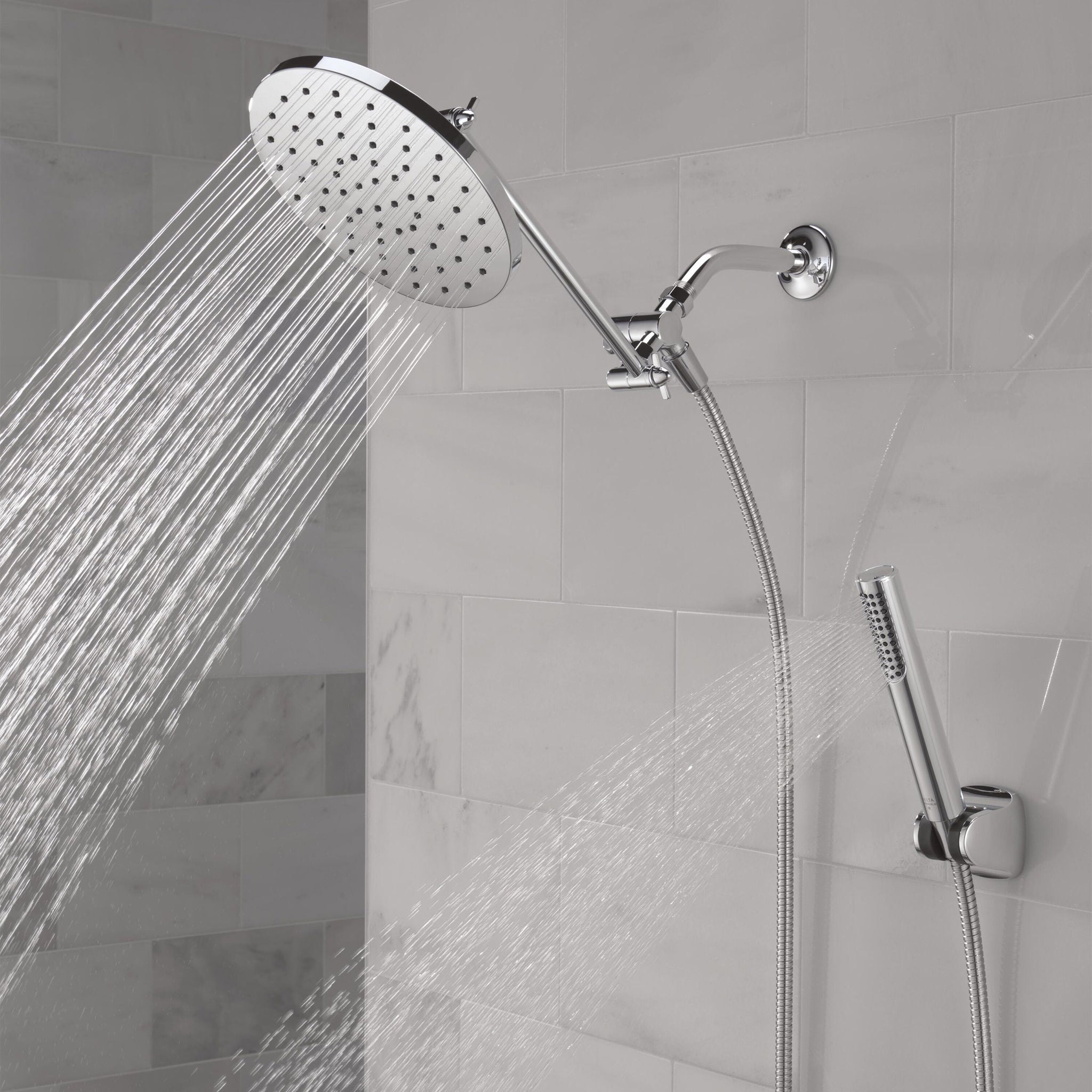 Delta Adjustable Shower Head with Hand Shower