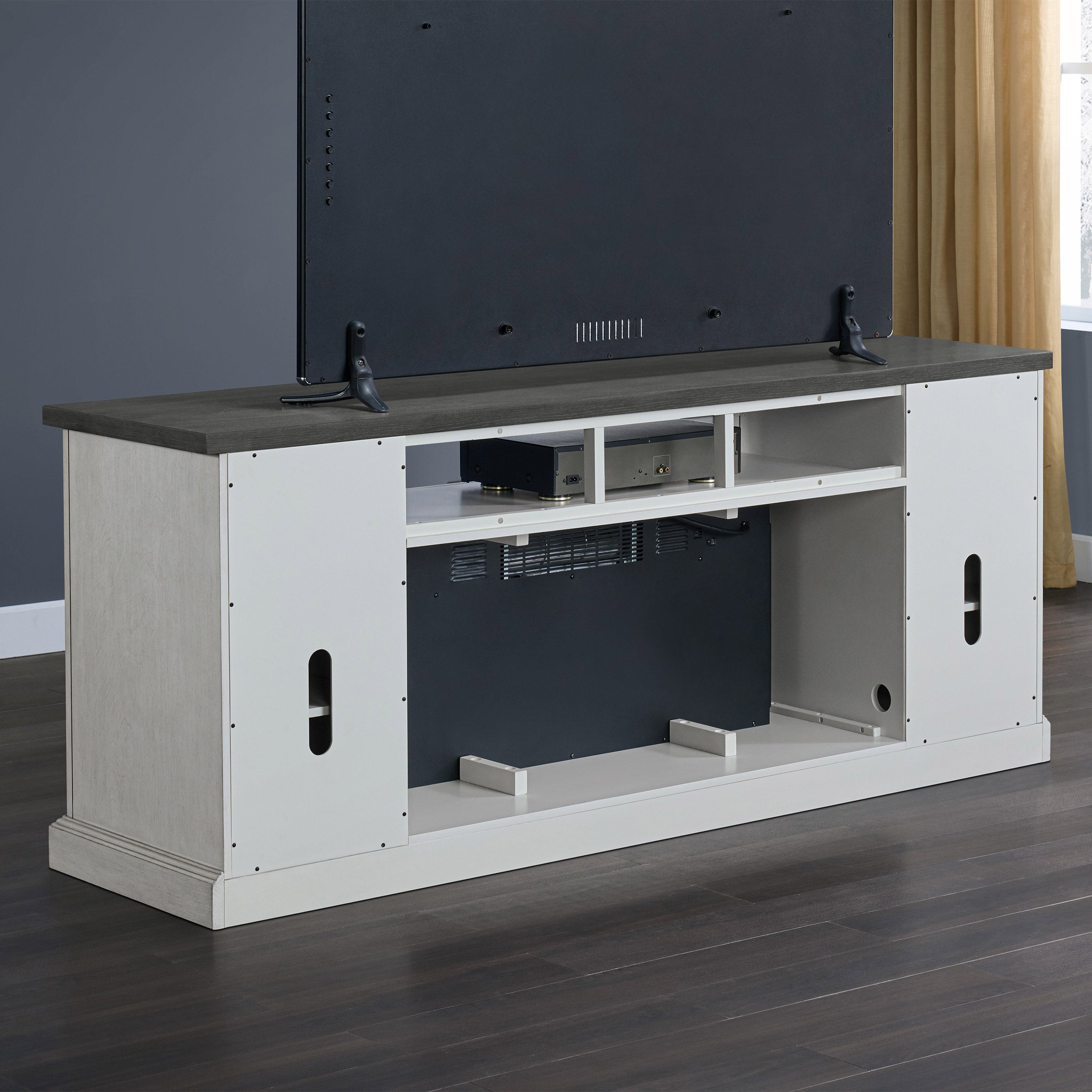 Ashlyn 74” Electric Fireplace Console
