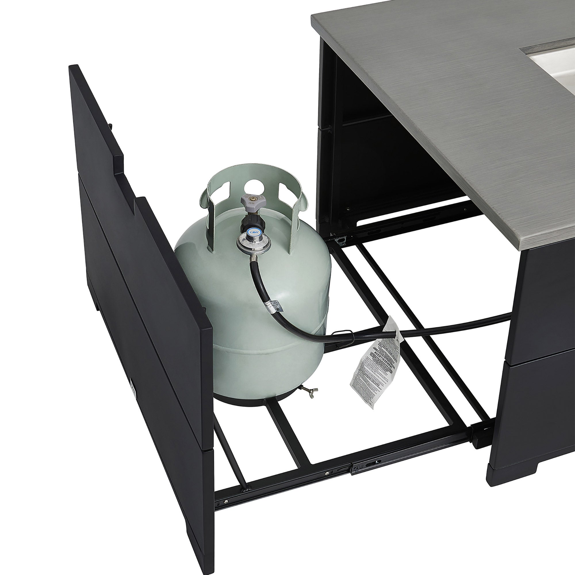 Stratford 4-piece Fire Outdoor Patio Seating Set