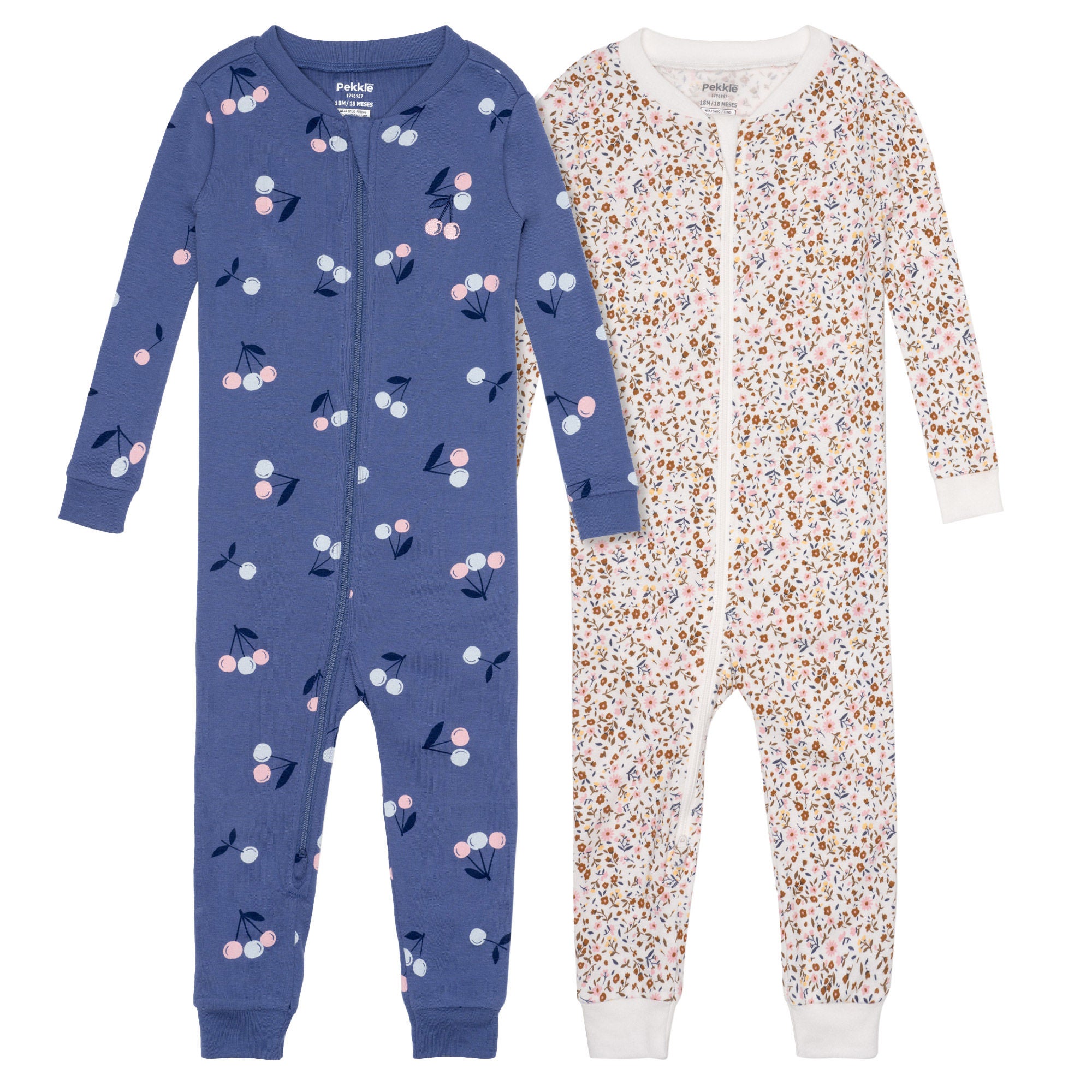 Pekkle Baby 2-pack Cotton Sleepers