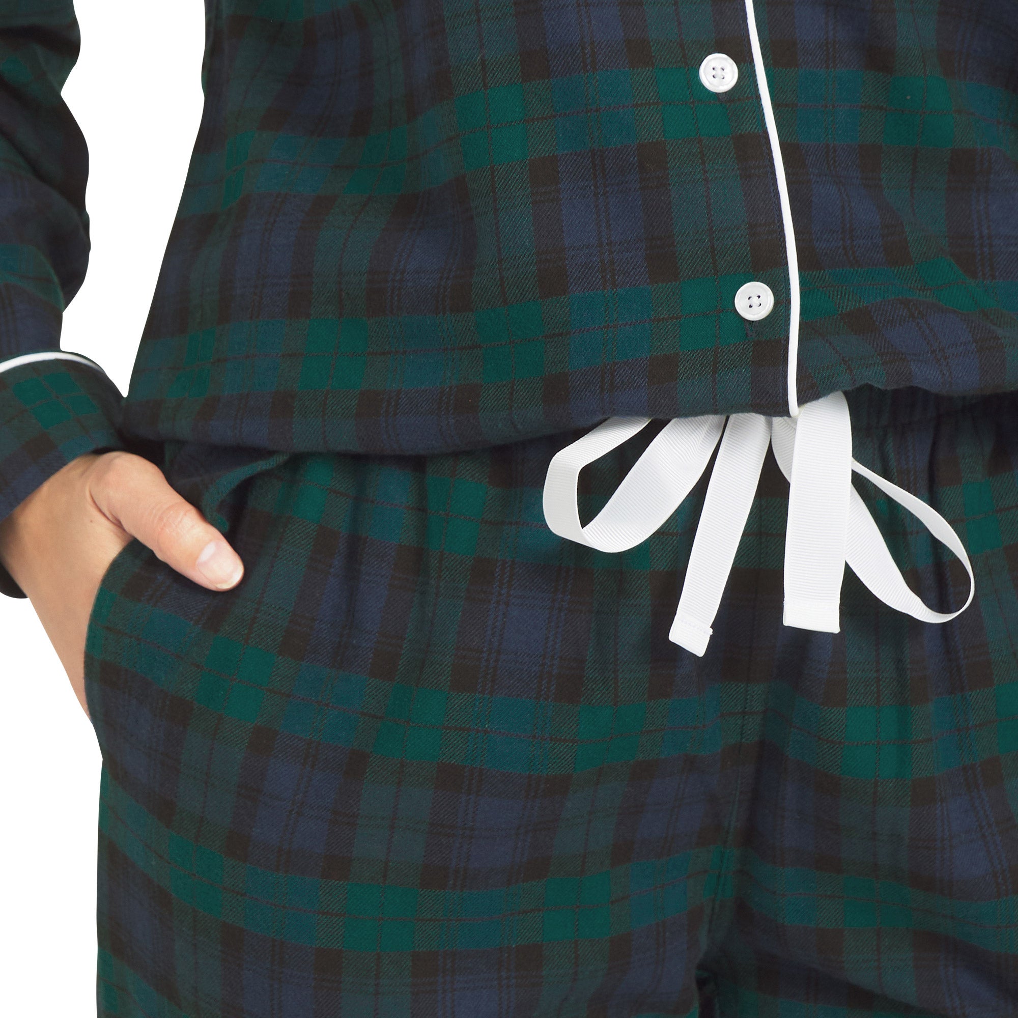 Lands' End Women's 2-piece Cotton Flannel Pajama Set