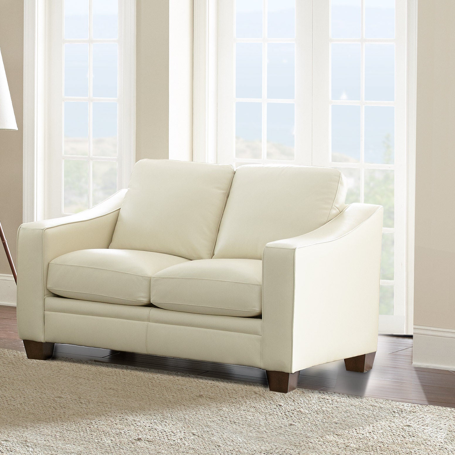 Mansell Top Grain Leather Loveseat