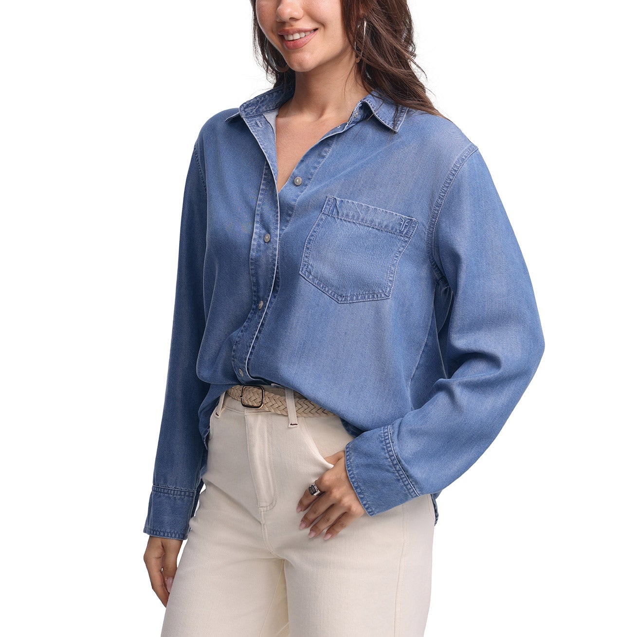 Frye Women's Lyocell Button-Up Shirt