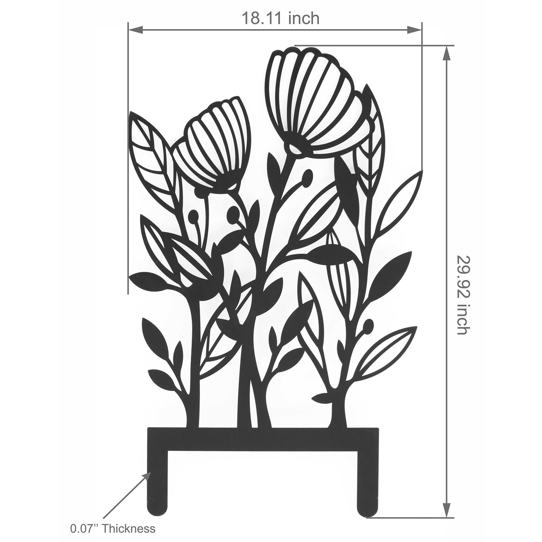 Flower Garden Stakes 2-pack