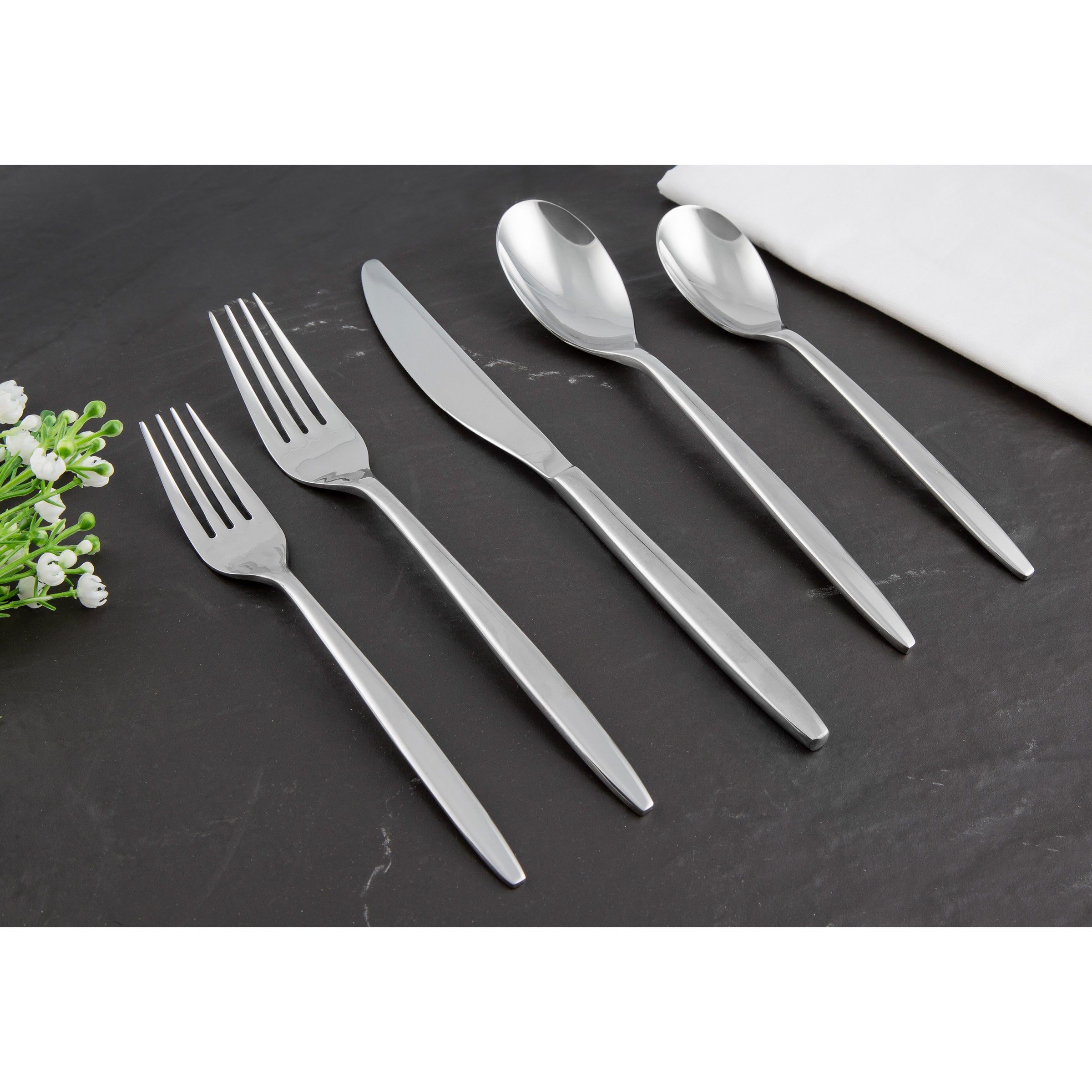 Cambridge Silversmith Silas Mirror 20-piece Flatware Set