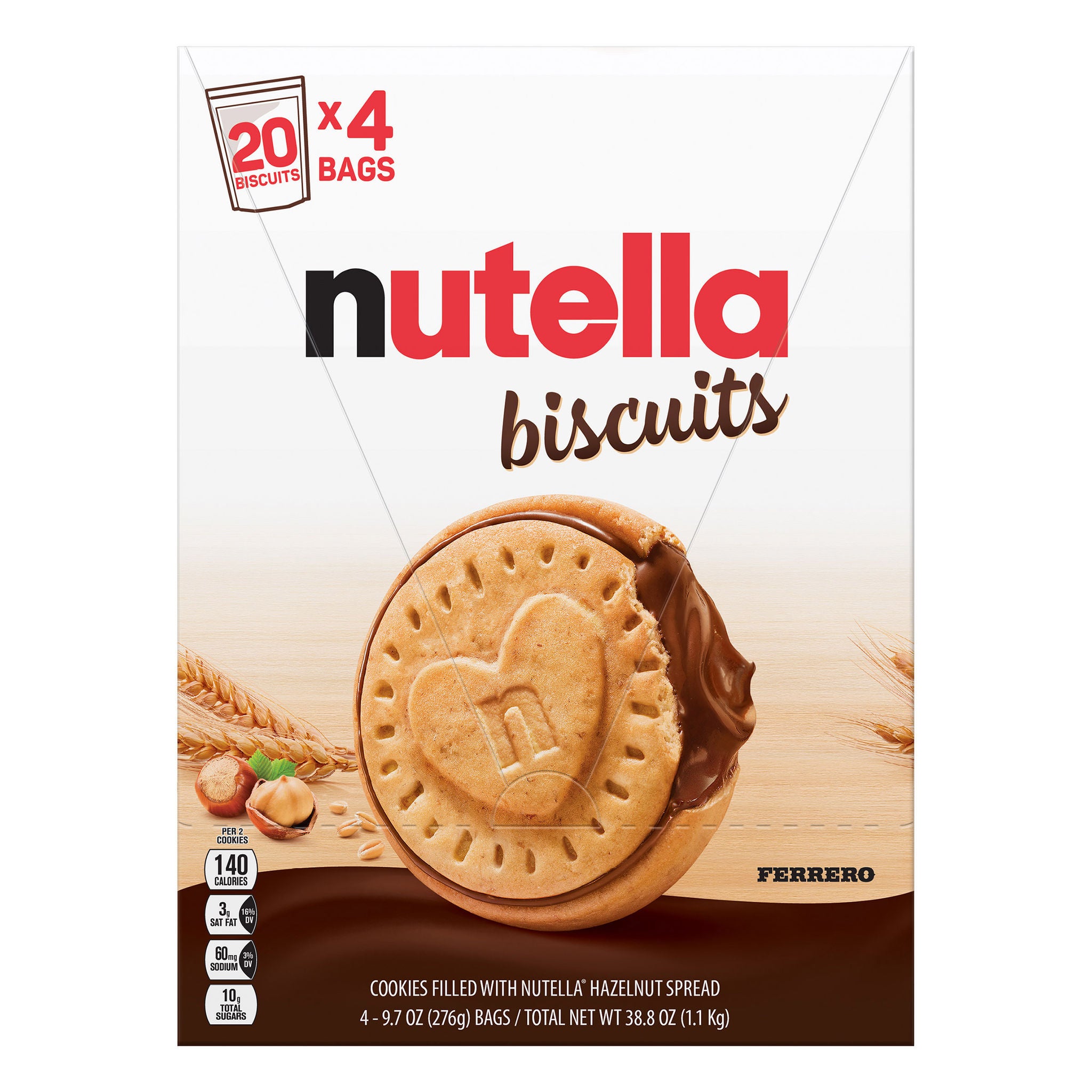 Nutella Biscuits, 9.7 oz, 4-count