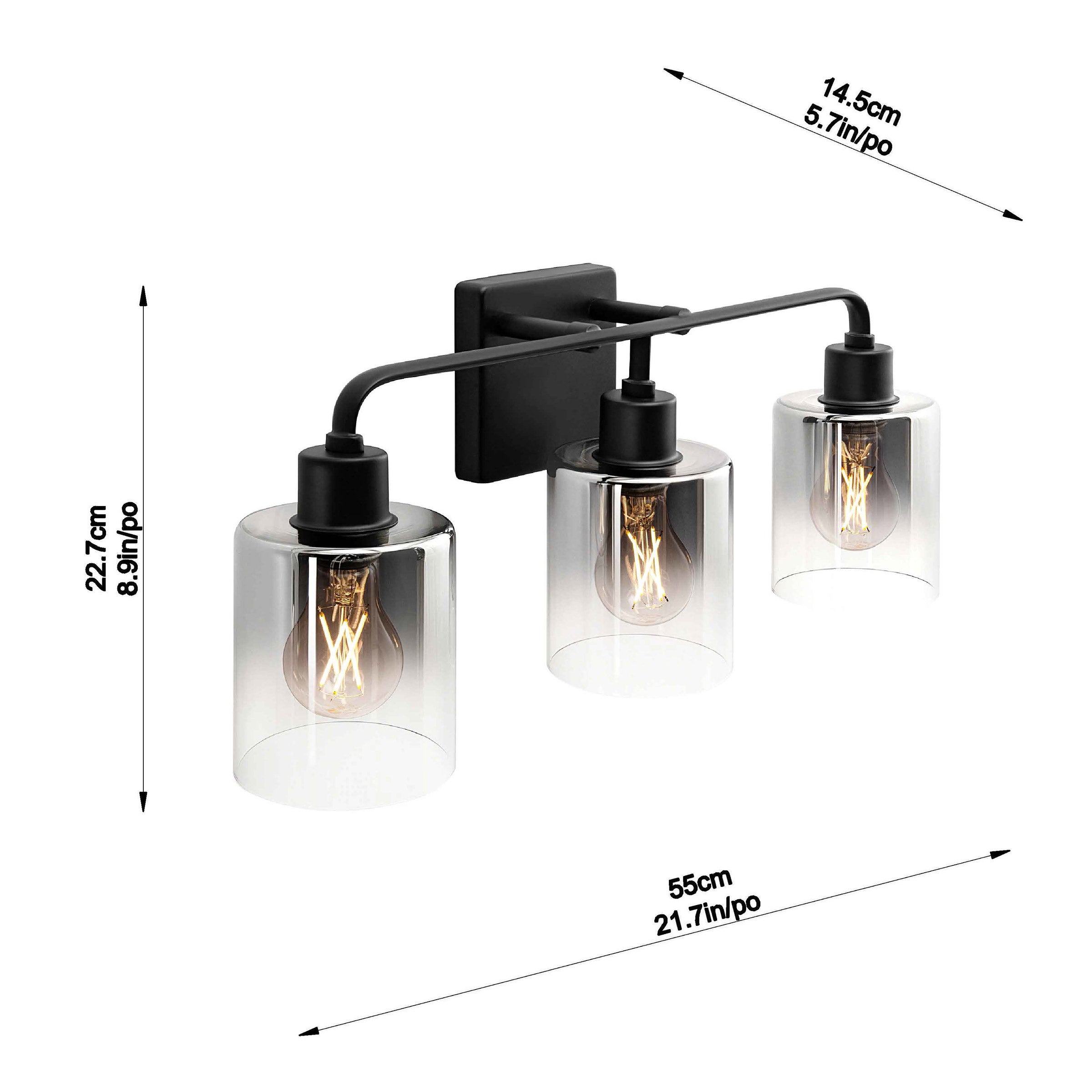 Housemark Liam 3-Light LED Bath Vanity