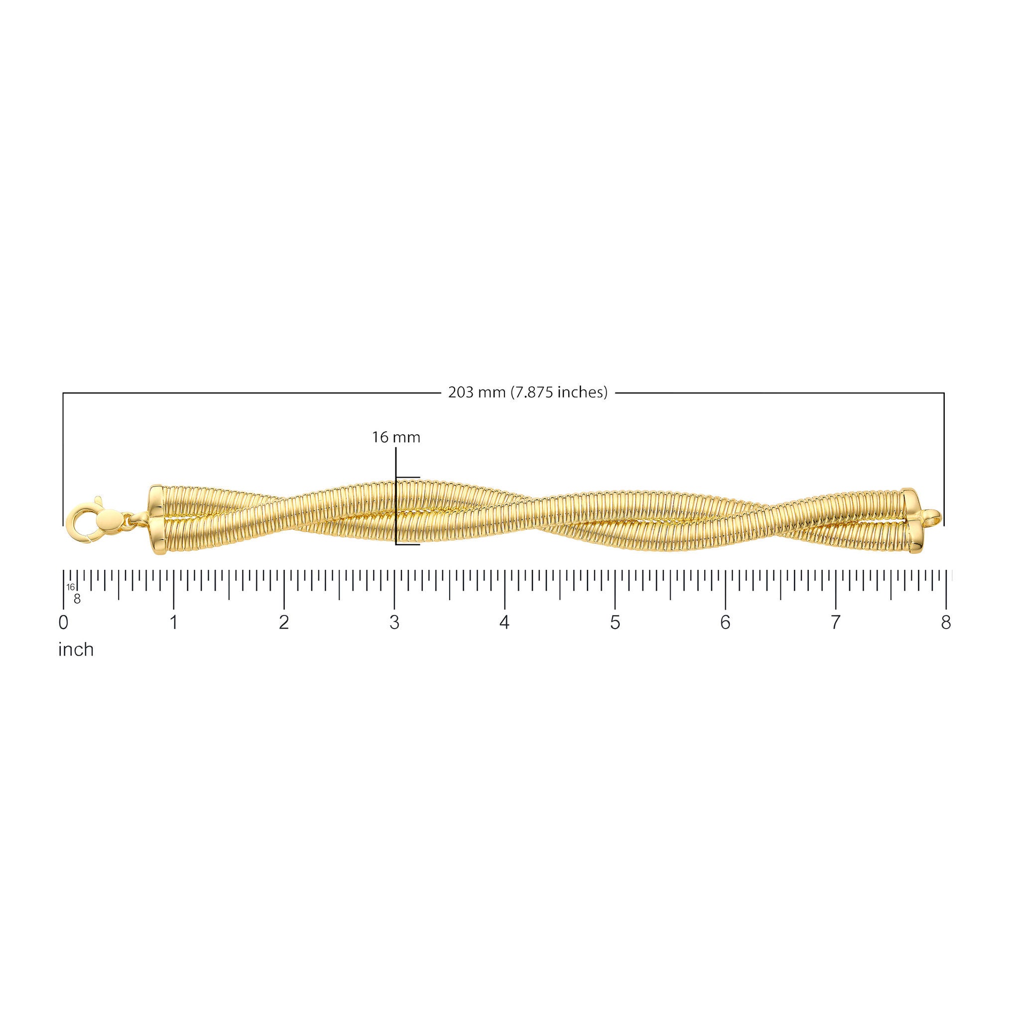 14kt Yellow Gold Twisted Bracelet