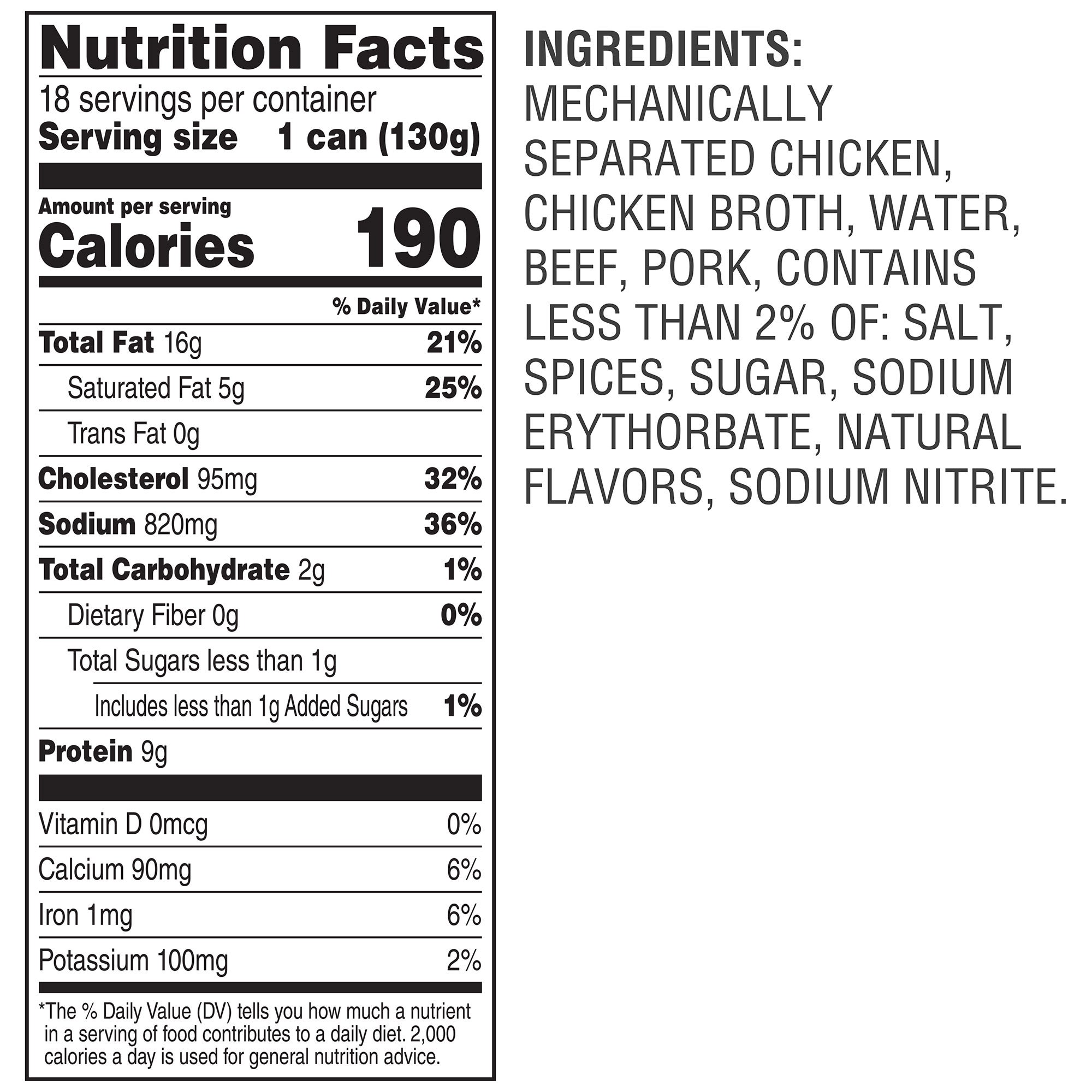 Libby's, Vienna Sausage, 4.6 oz, 18-count