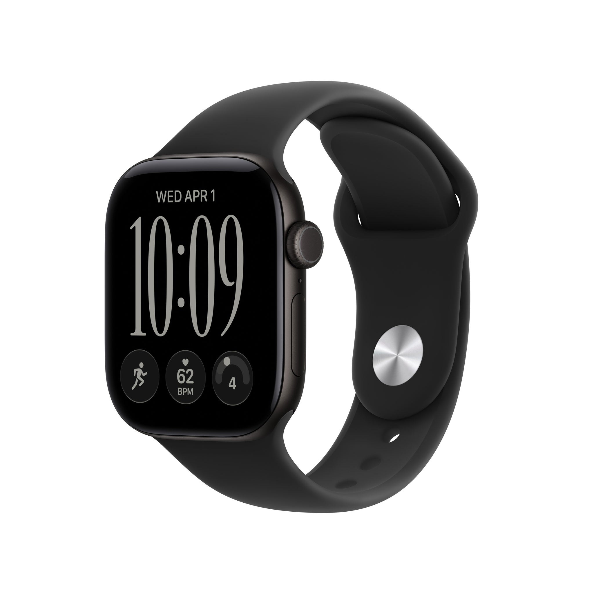 Apple Watch Series 12 (GPS) 42mm Case with Sport Band (Size S/M), Hypertension Notifications, Sleep Score, Advanced Workout Metrics.