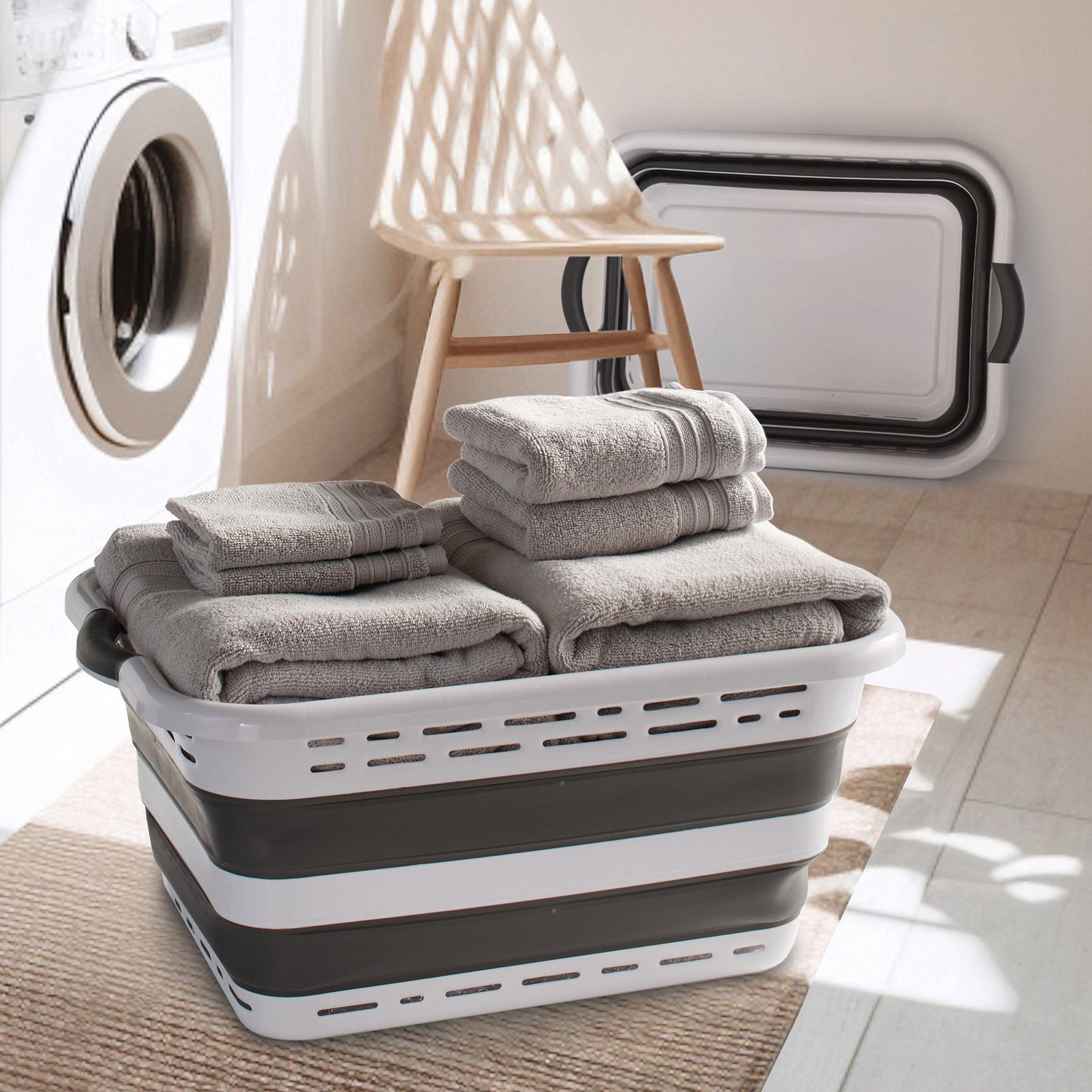 Pop N' Load Collapsible Laundry Basket 2-pack