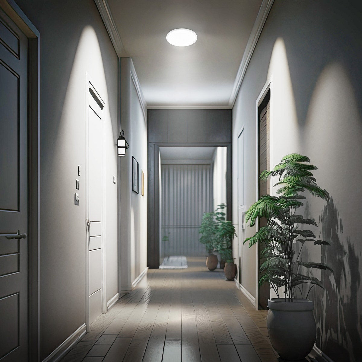 Feit Electric 15” Round Ceiling Fixture with Night Light