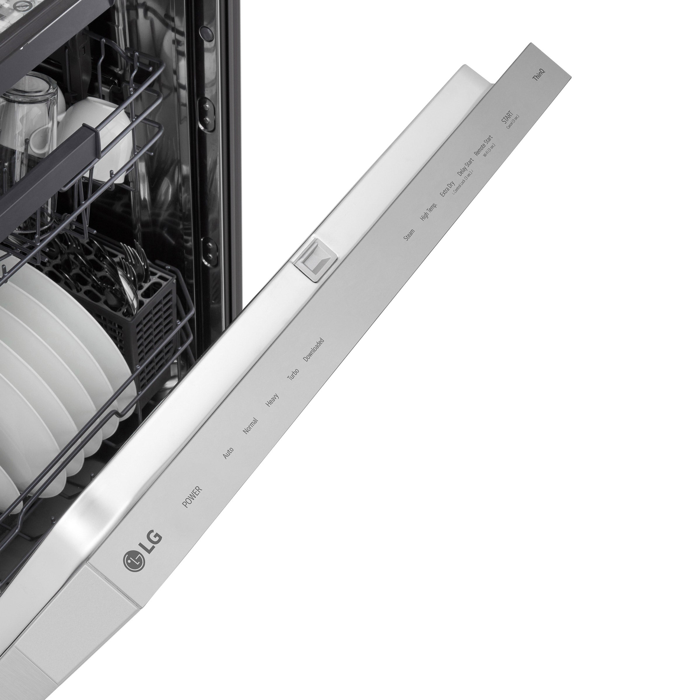 LG FlushFit Top Control Dishwasher with ThinQ Auto Leak Detection, 46 dBA