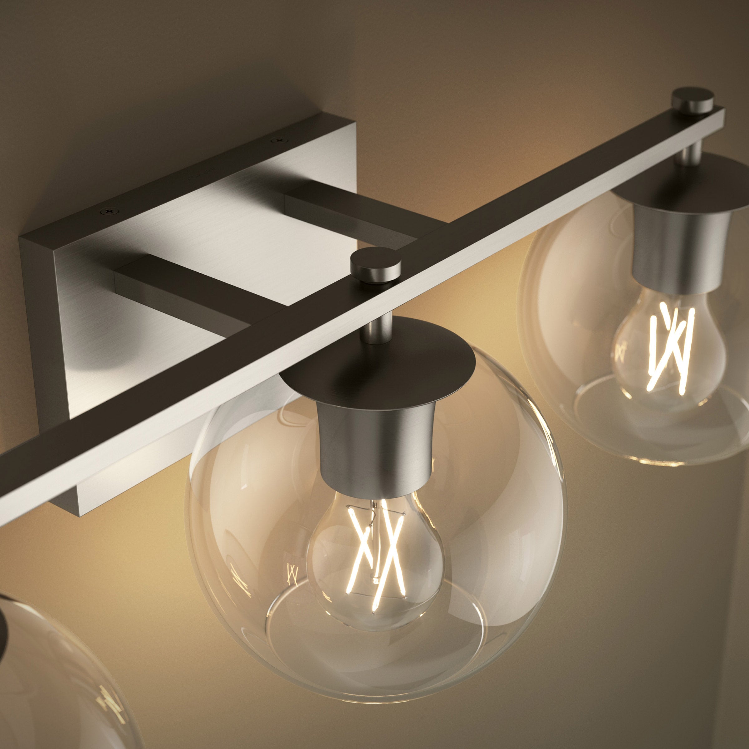 Kohler Orime Three-light Globe Glass Shade Wall Sconce