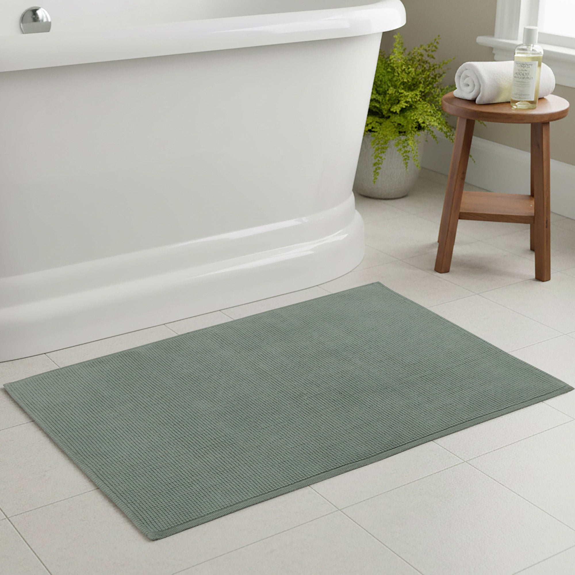 Cotton Woven Bath Mat