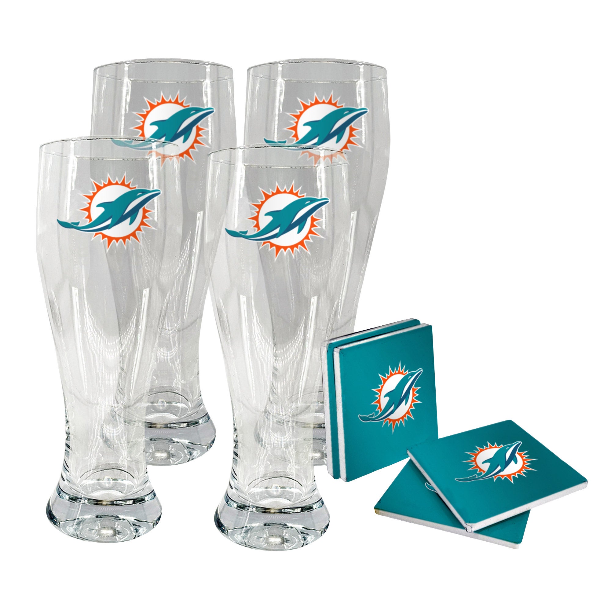 NFL Pilsner & Coaster Set