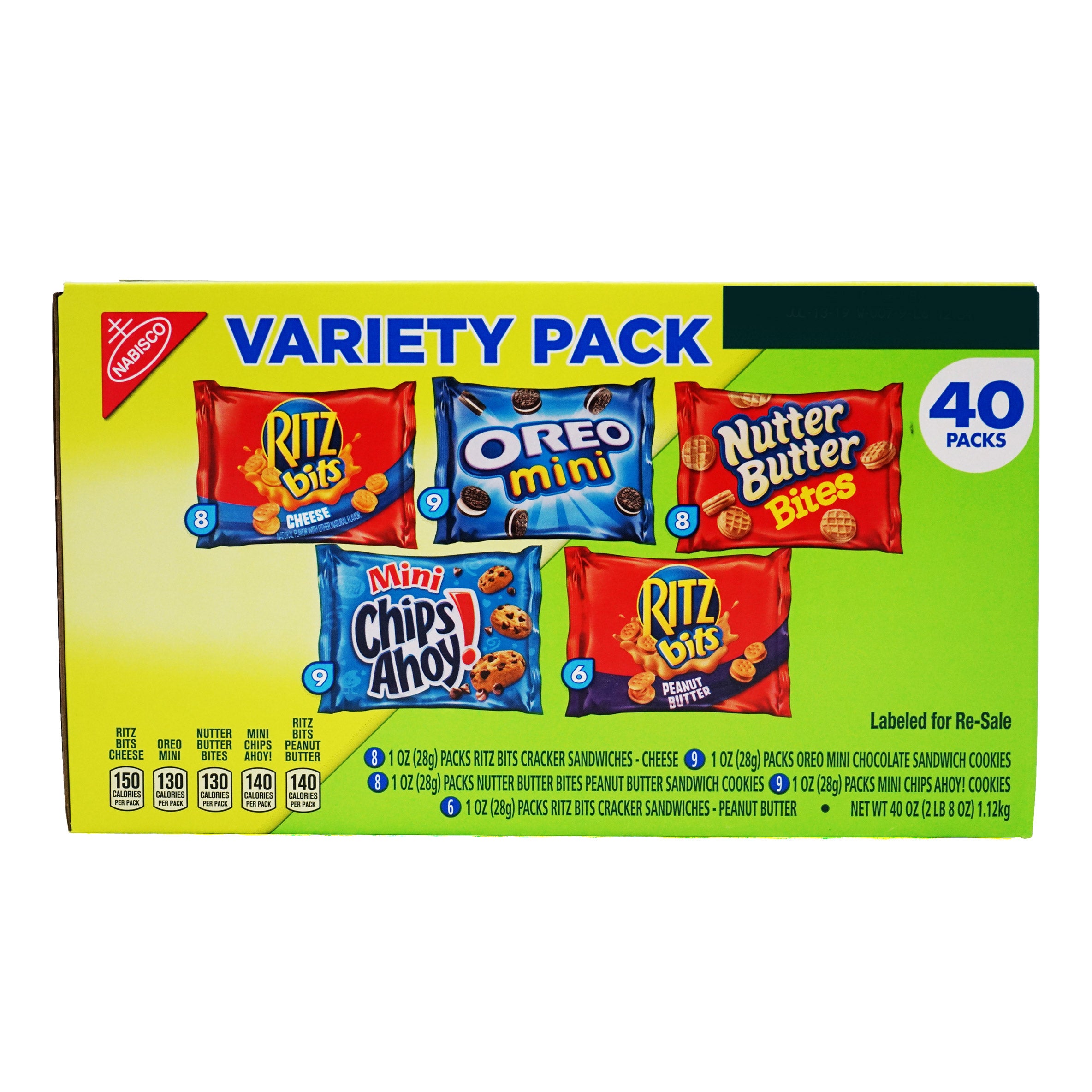 Nabisco Cookie & Cracker, Variety Pack, 1 oz, 40-count