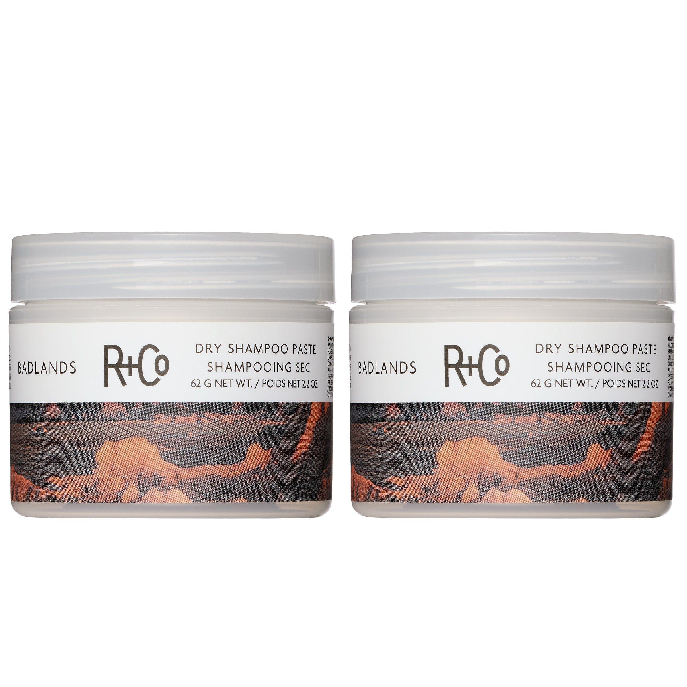 R+Co Badlands Dry Shampoo Paste, 2.2 oz, 2-pack