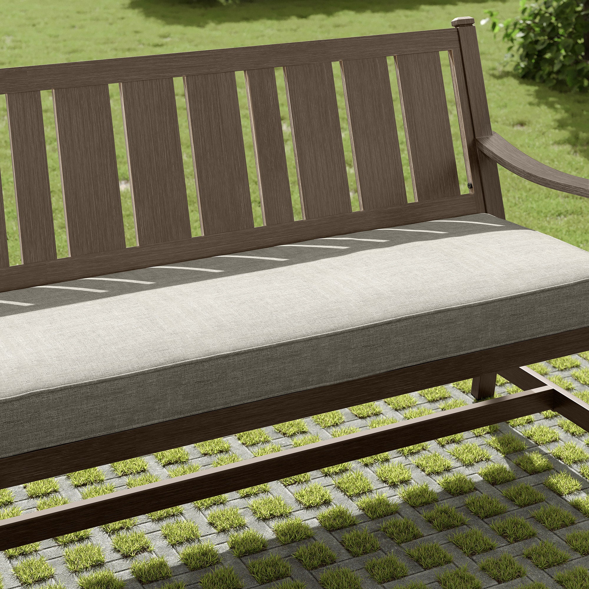 Whitfield Aluminum Bench with Cushion