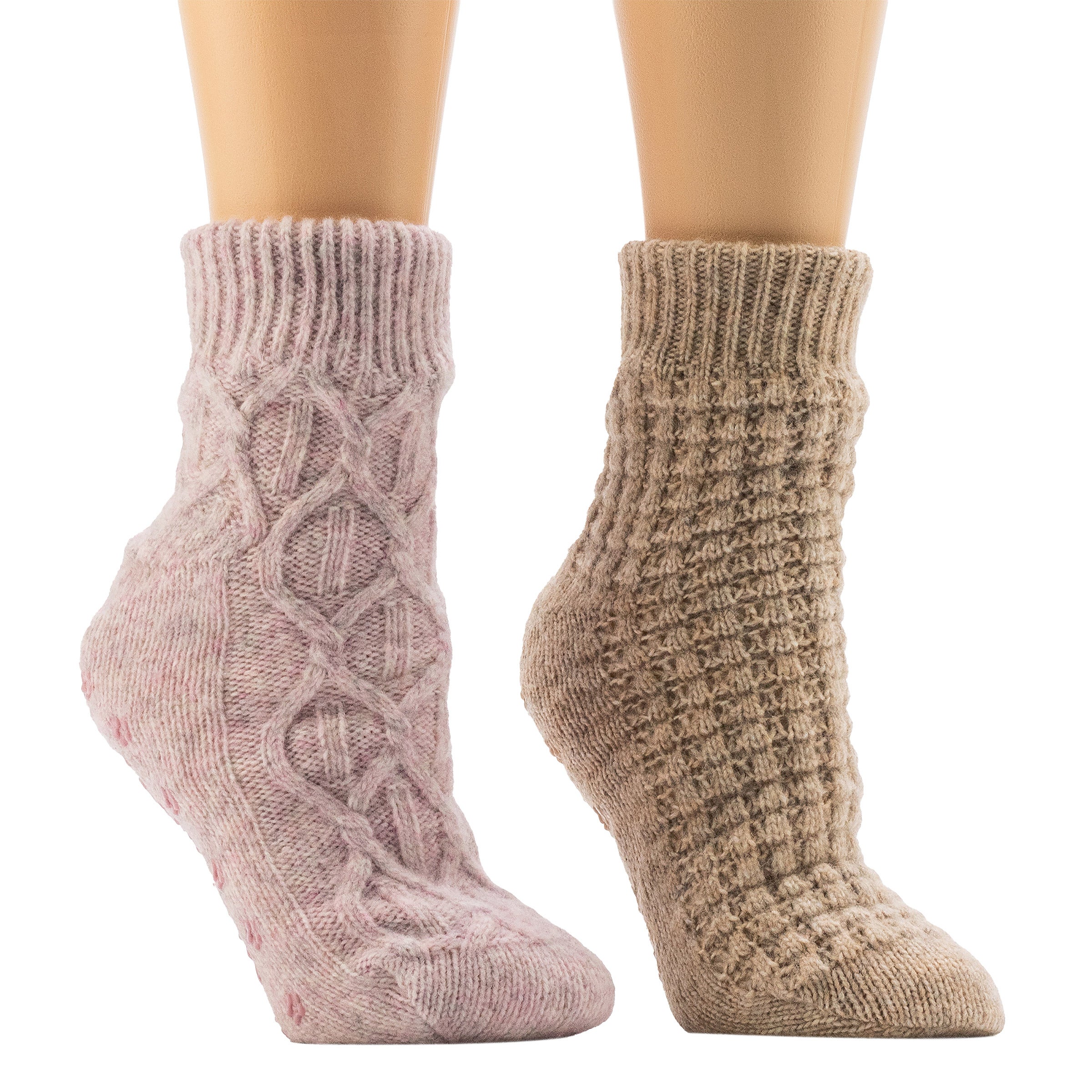 Jane and Bleecker Women's Slipper Sock, 2-pack