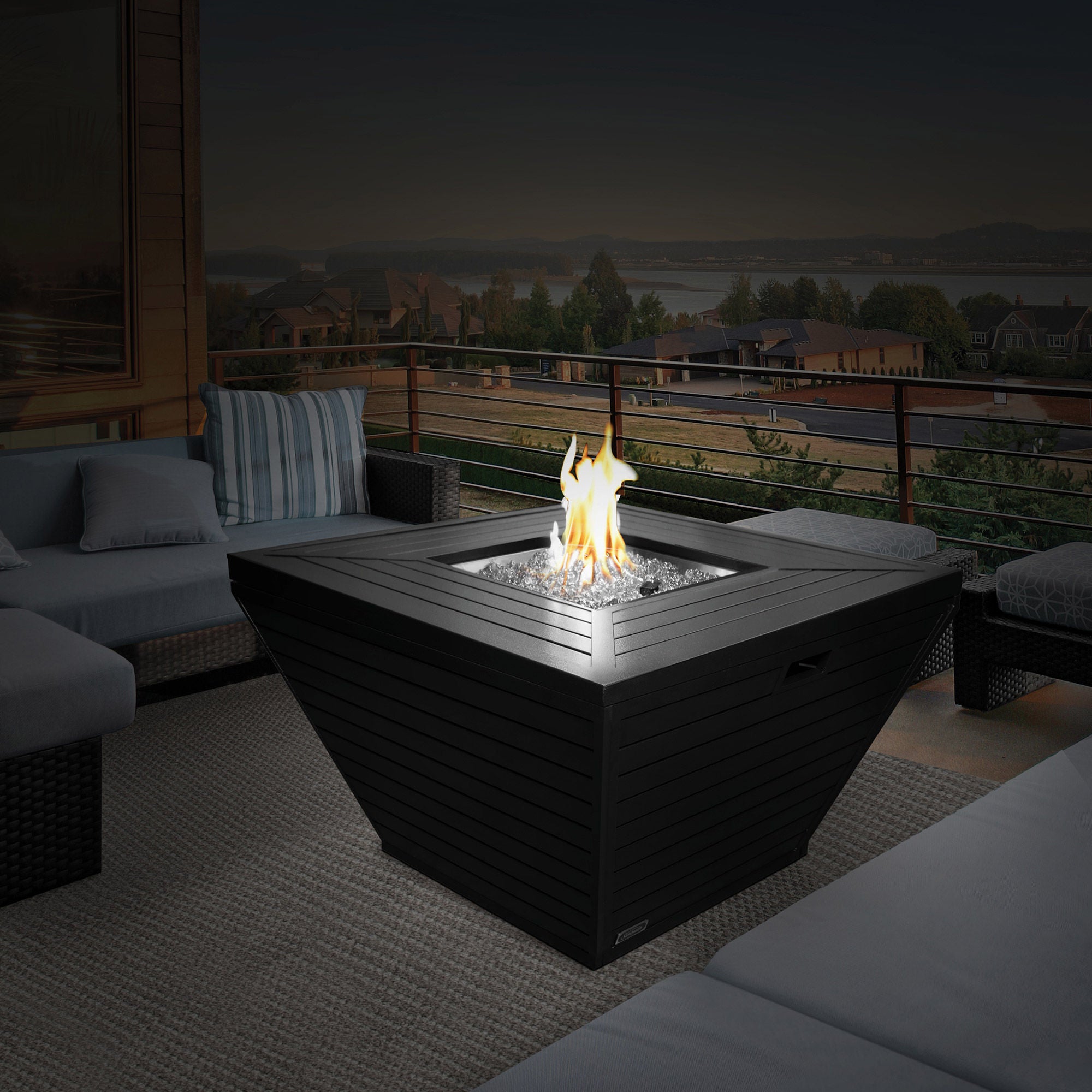 Sunbeam Contemporary Aluminum Fire Table