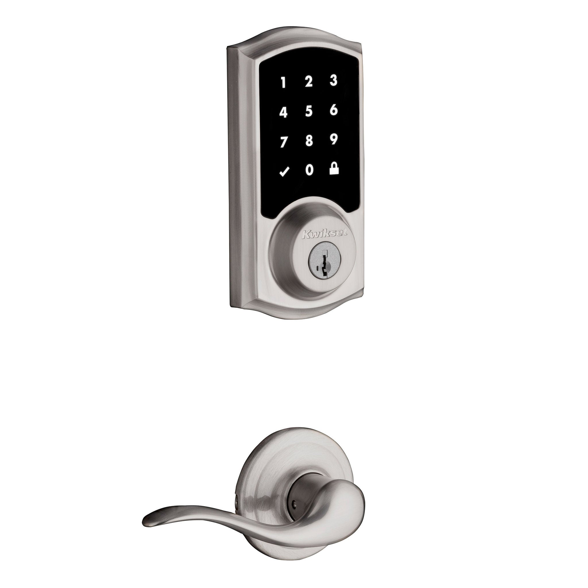 Kwikset SmartCode 916 Z-Wave Smart Lock with Tustin Lever