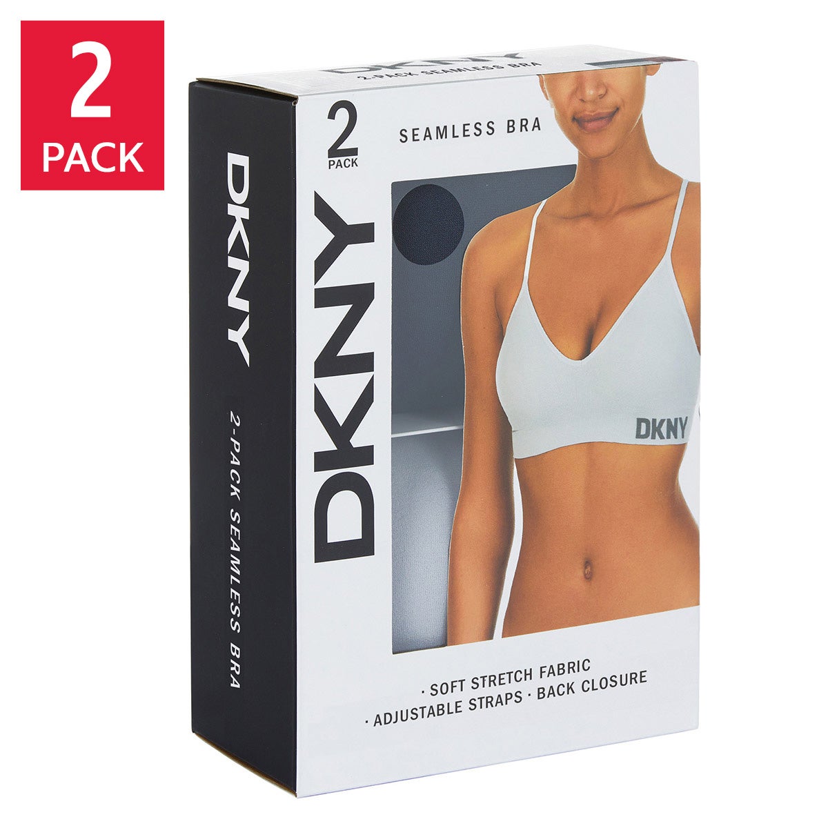 DKNY Ladies’ Seamless Bra, 2-pack