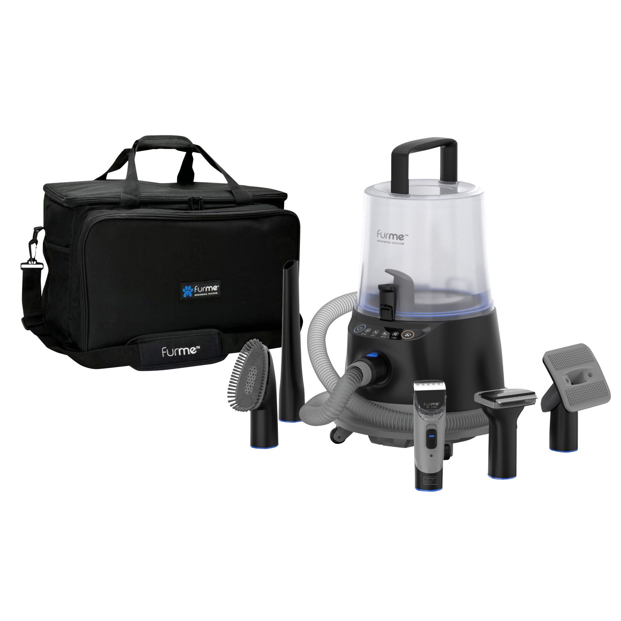 FurMe Ultra Pet Grooming Vacuum Kit with Carrying Case